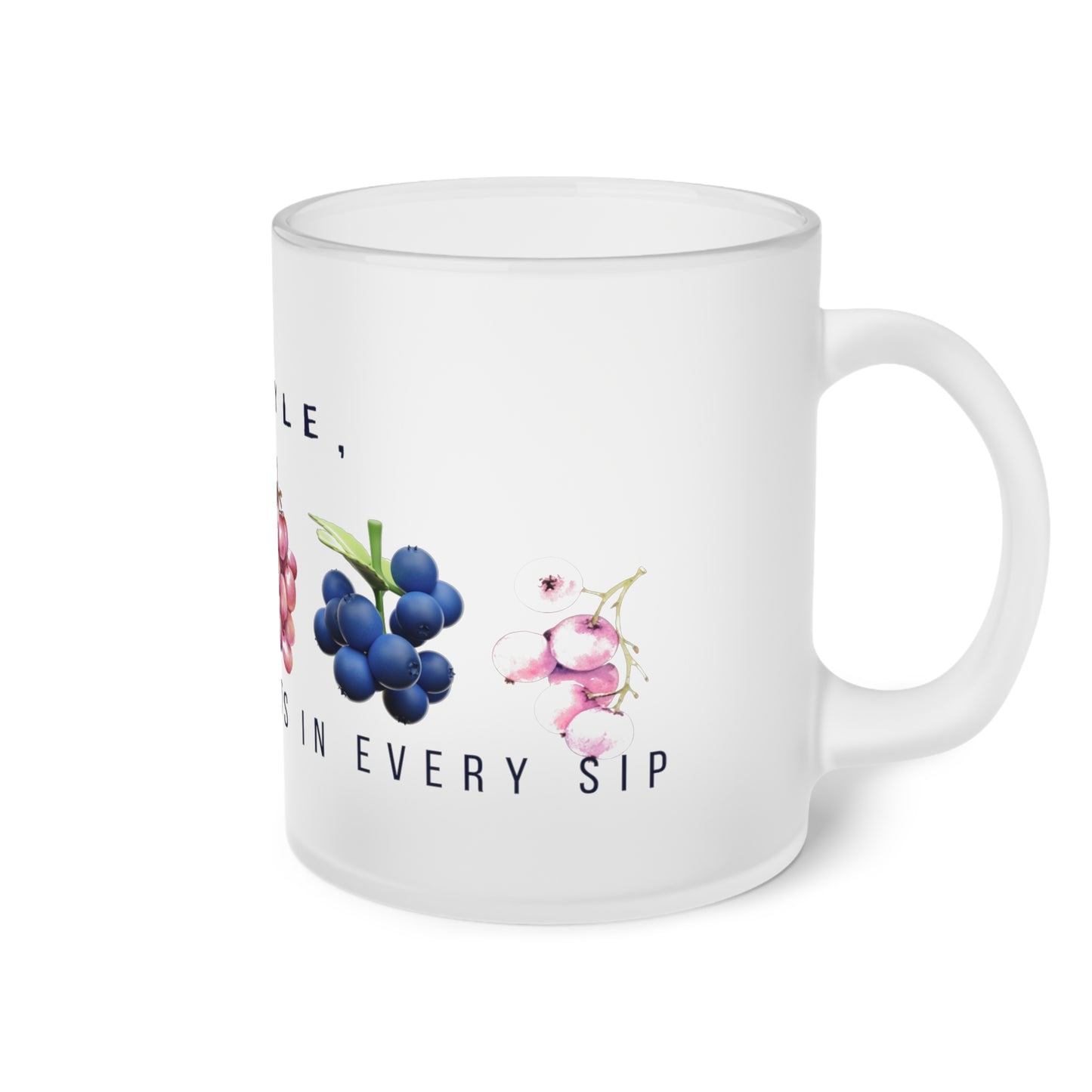 Frosted Glass Mug_ N Series SPW FGM PT2WW008_ Limited Edition product by WesternWaves