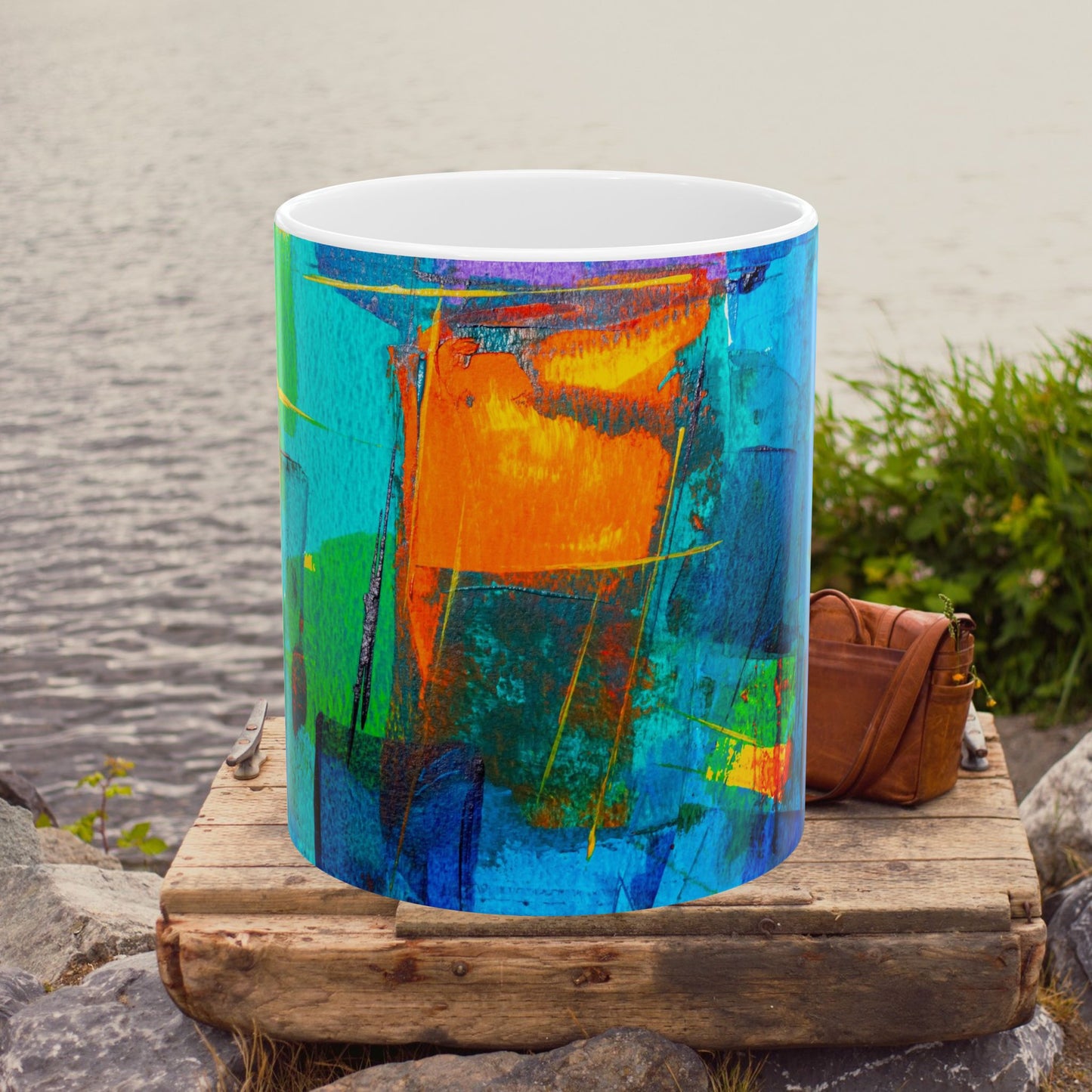 Ceramic Mug, (11oz, 15oz)_ N2+ Series CM10OZ&15OZ PT2WW003_ Limited Edition by WesternWaves: