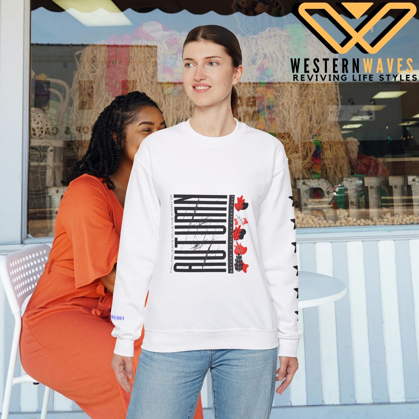 Unisex Heavy Blend™ Crewneck Sweatshirt_ N2 Series SPW UHBCSS PT2WW021_ Limited Edition Pure Luxury  By WesternWaves: