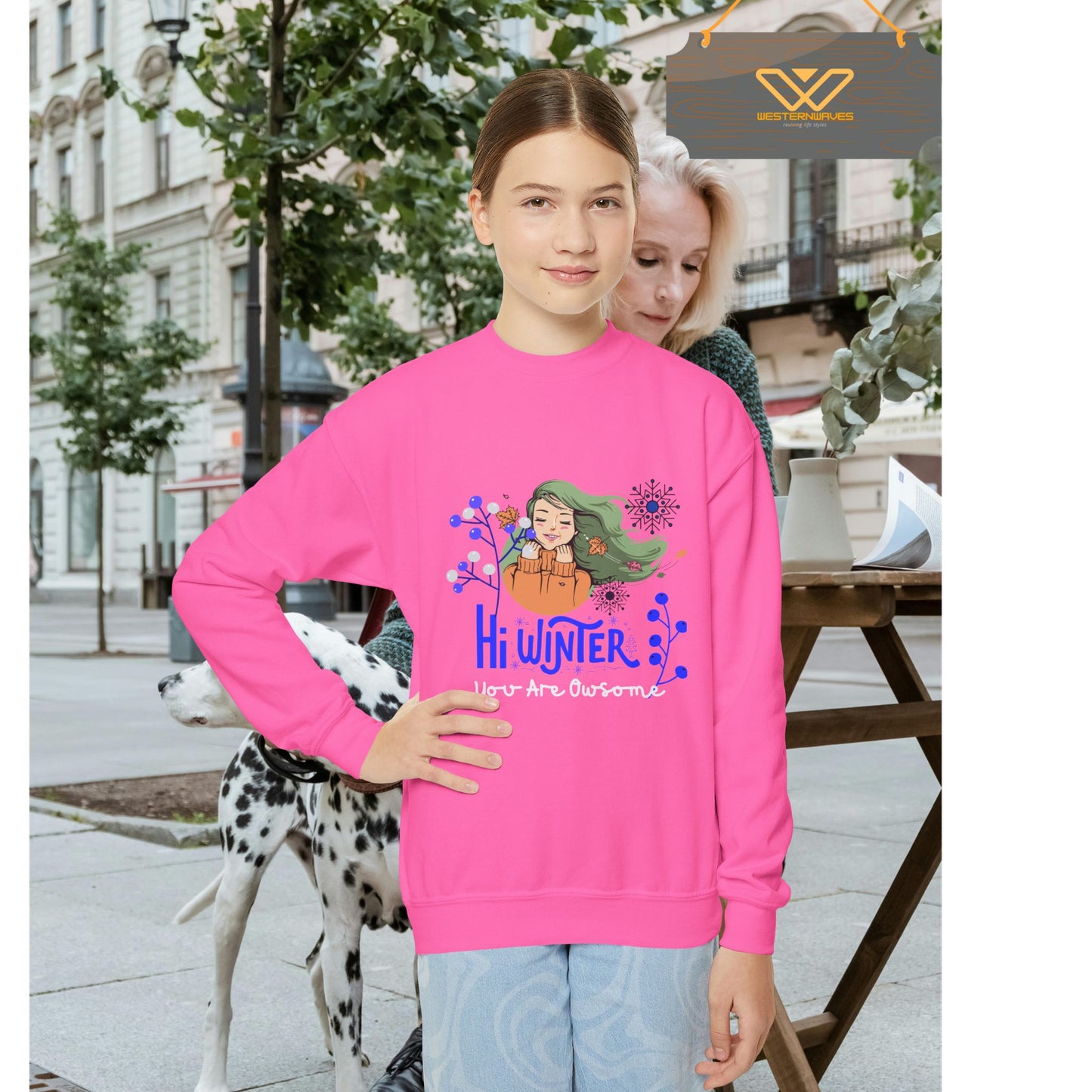 Youth Crewneck Sweatshirt_ N2 Series YCNSS PT2WW003_  Limited Edition Perfect Companion for the School, Sports  & Casual hangouts by WesternWaves: