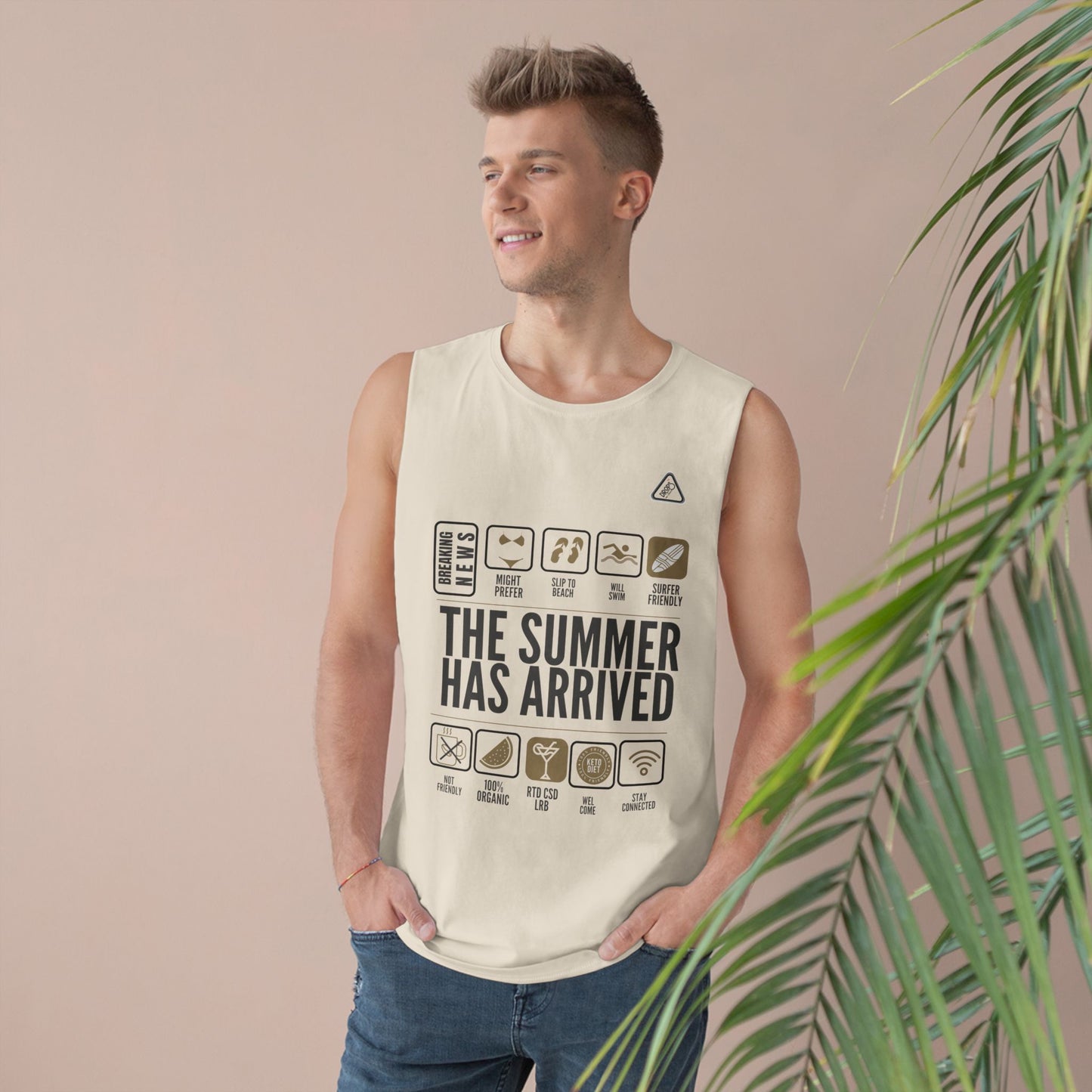 Unisex Summer Vibes Tank Top - 'The Summer Has Arrived' – Organic Cotton_ 09 May 2025_ 001