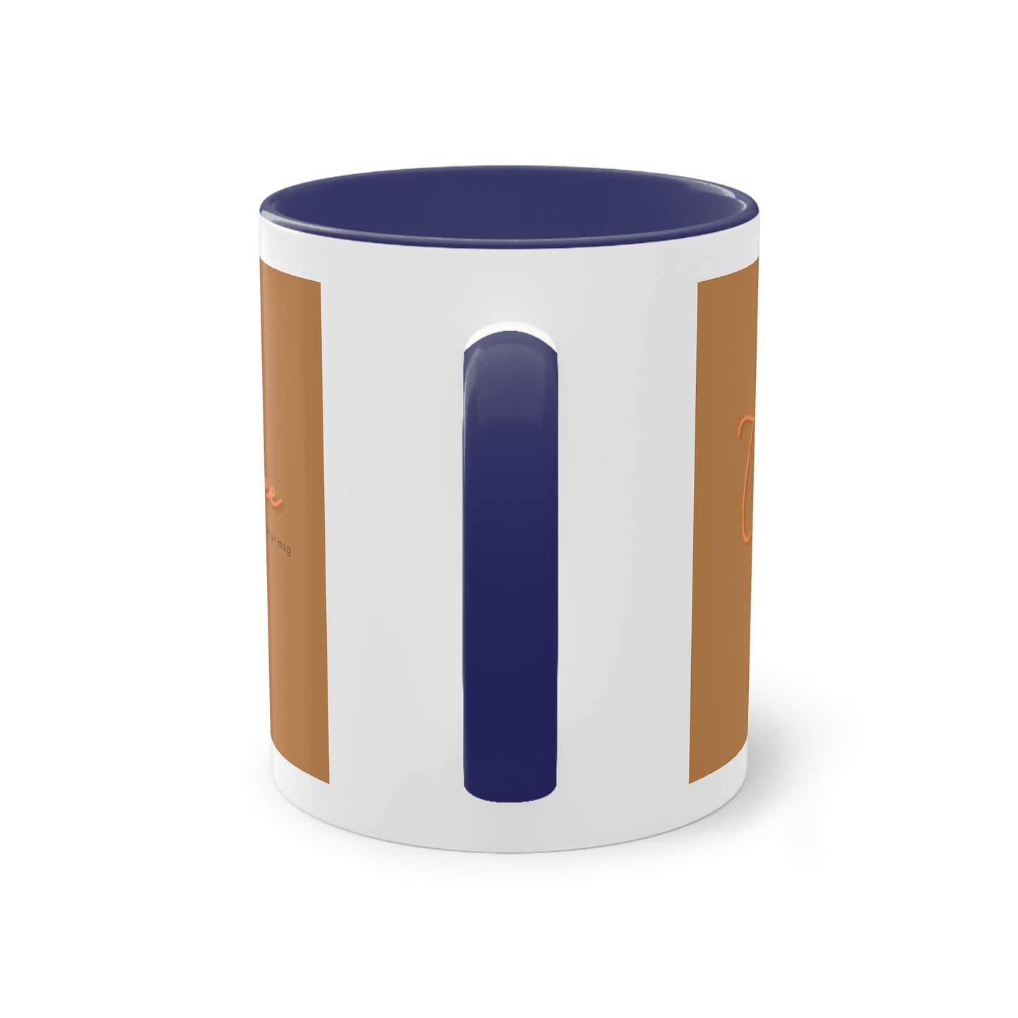 Two-Tone Coffee Mug, 11oz_ N2 Series TTCMUG PT2WW001_ Limited Edition Sipping Experience Both Pleasurable & Convenient by WesternWaves: