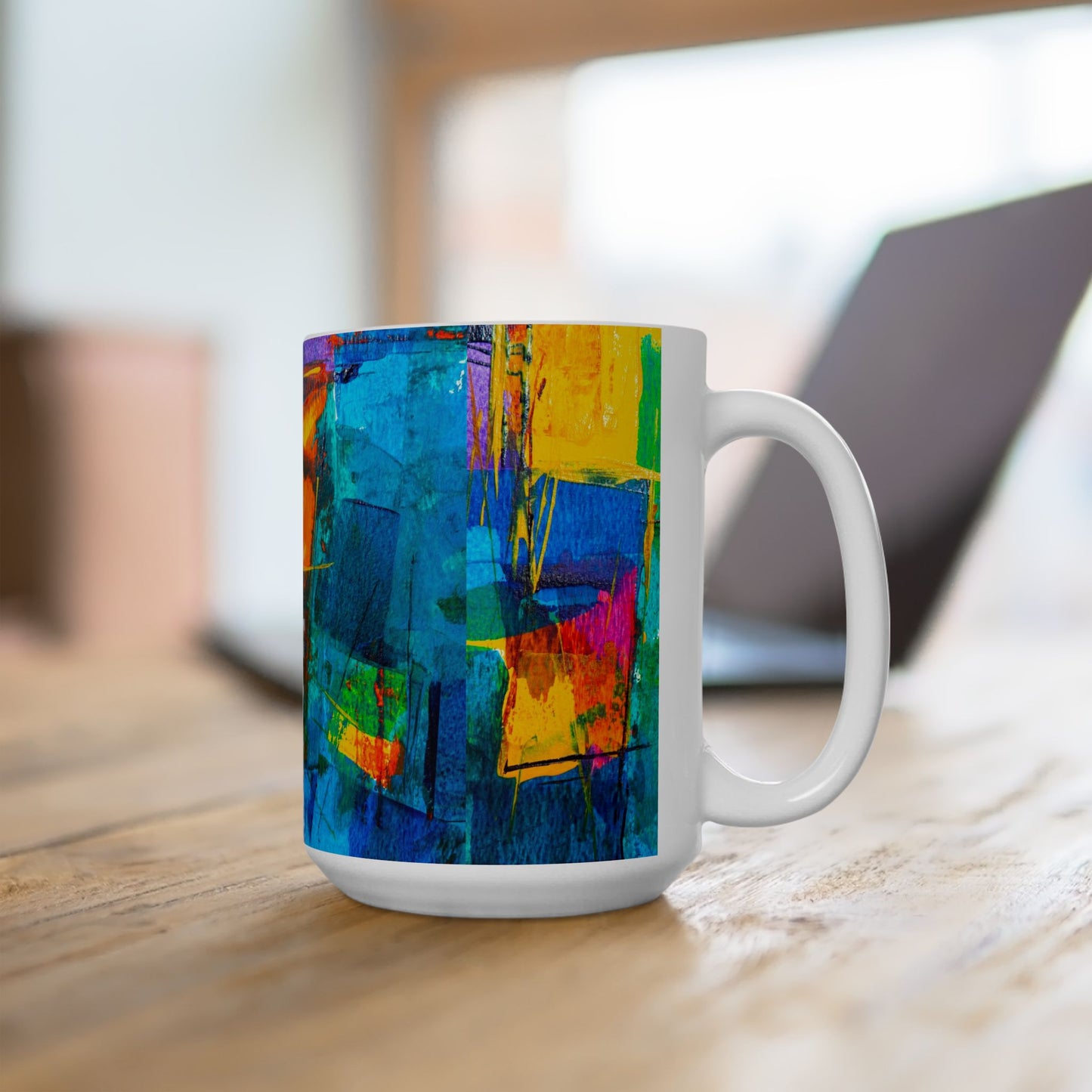 Ceramic Mug, (11oz, 15oz)_ N2+ Series CM10OZ&15OZ PT2WW003_ Limited Edition by WesternWaves: