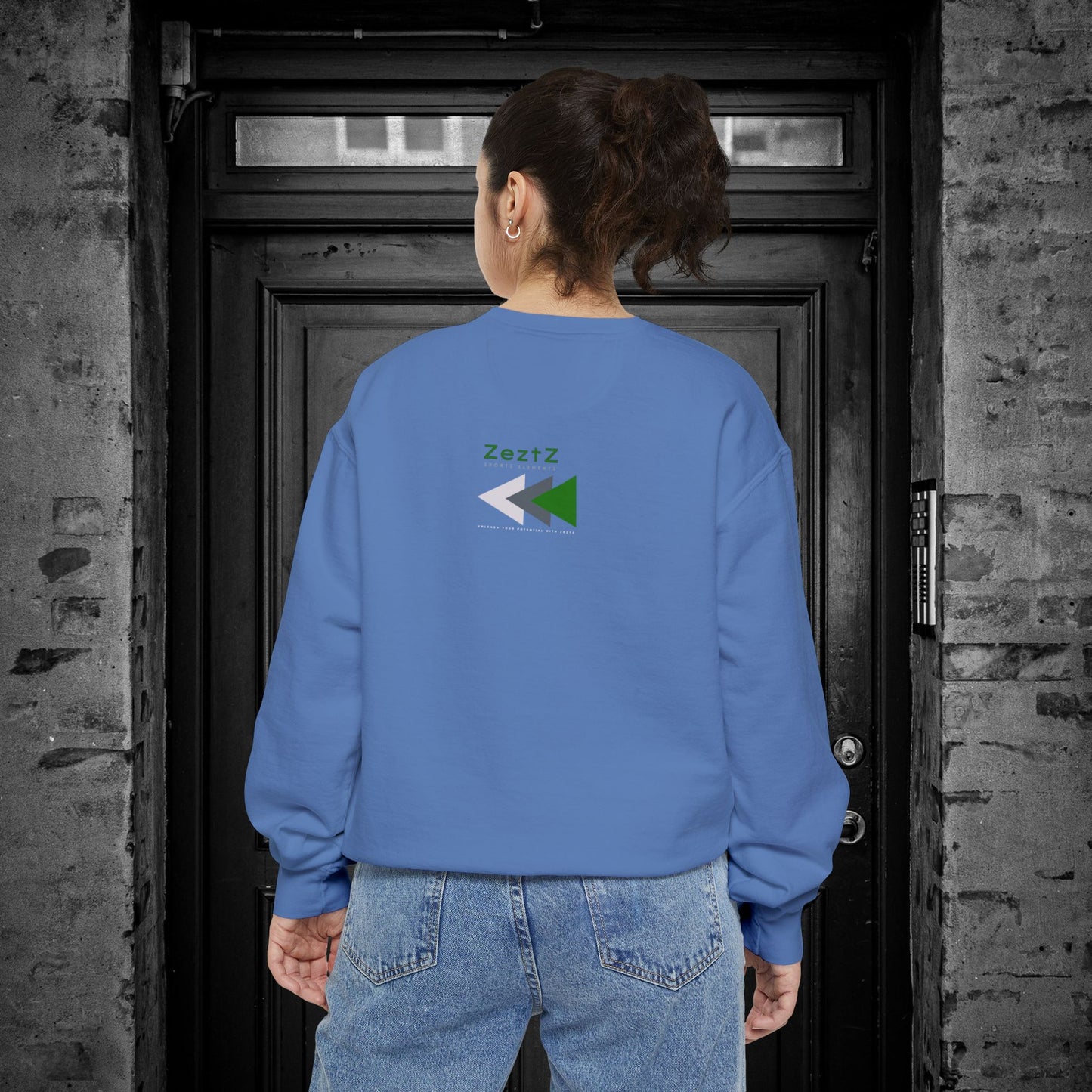 Unisex Garment-Dyed Sweatshirt_ N2 Series SPW USGDSS PT2WW001_ Limited Edition Masterpiece of ‘ZeztZ’ Sports Brand Luxury & Casual Comfort by WesternWaves: