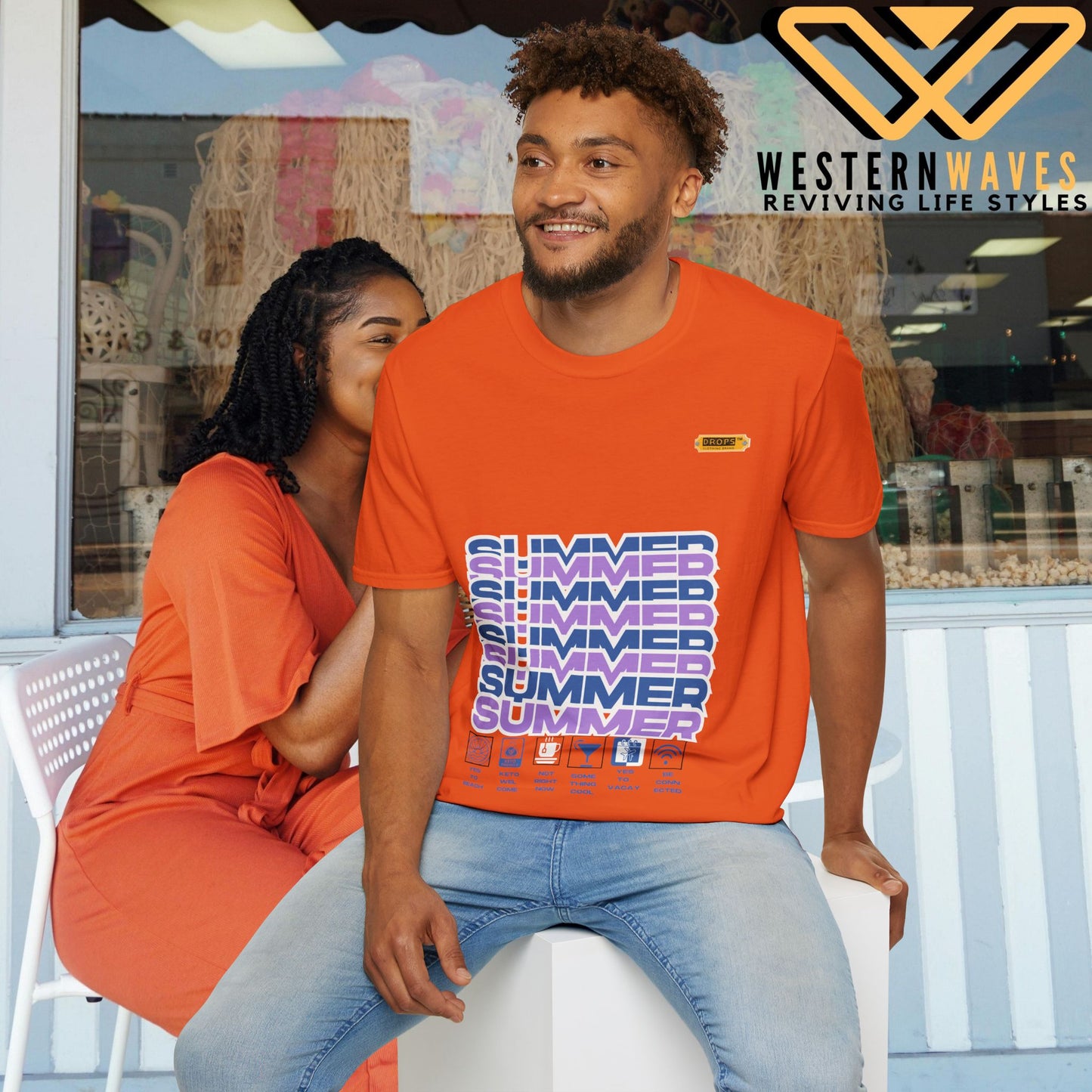Unisex Softstyle T-Shirt_ N2* Series SPW USSTS FT2WW010_ Redefine Relaxation Limited Edition by WesternWaves: