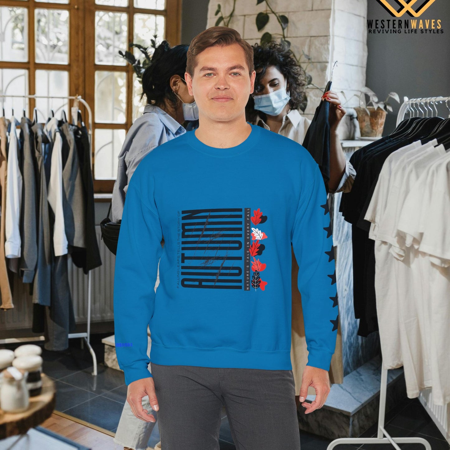 Unisex Heavy Blend™ Crewneck Sweatshirt_ N2 Series SPW UHBCSS PT2WW021_ Limited Edition Pure Luxury  By WesternWaves: