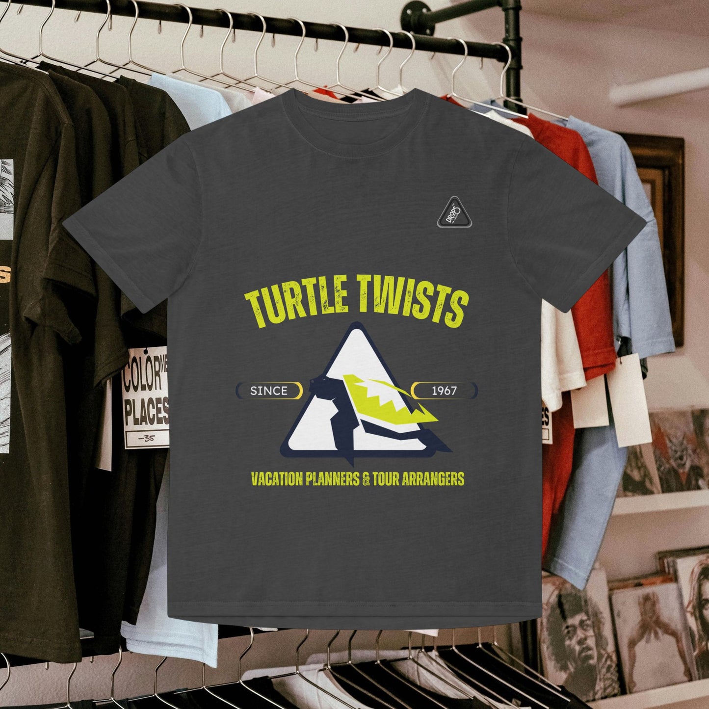 Unisex Faded T-Shirt - Turtle Twists Vacation Planners Graphic Tee_ 06 May 2025_ 001