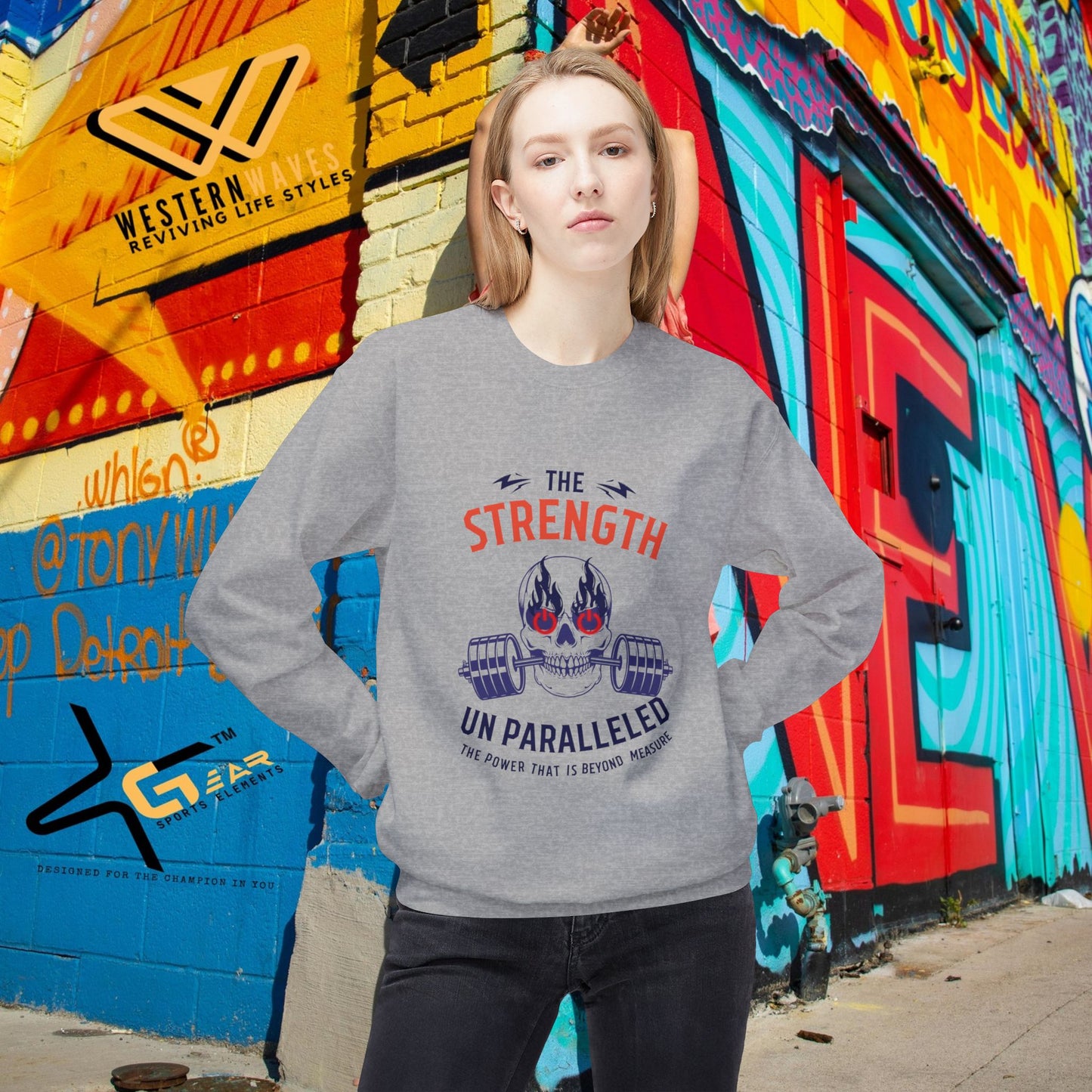 Unisex Midweight Fleece Crewneck Sweatshirt_ N Series SPW UXMWFCS PT2WW015_ Limited Edition Cozy Comfort by WesternWaves: