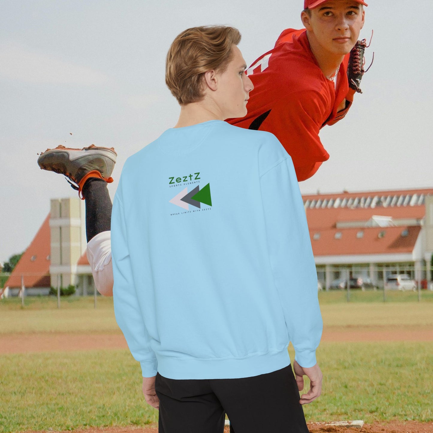 Unisex Garment-Dyed Sweatshirt_ N2 Series SPW USGDSS PT2WW002_ Limited Edition Masterpiece of ‘ZeztZ’ Sports Brand _ Luxury & Casual Comfort by WesternWaves: