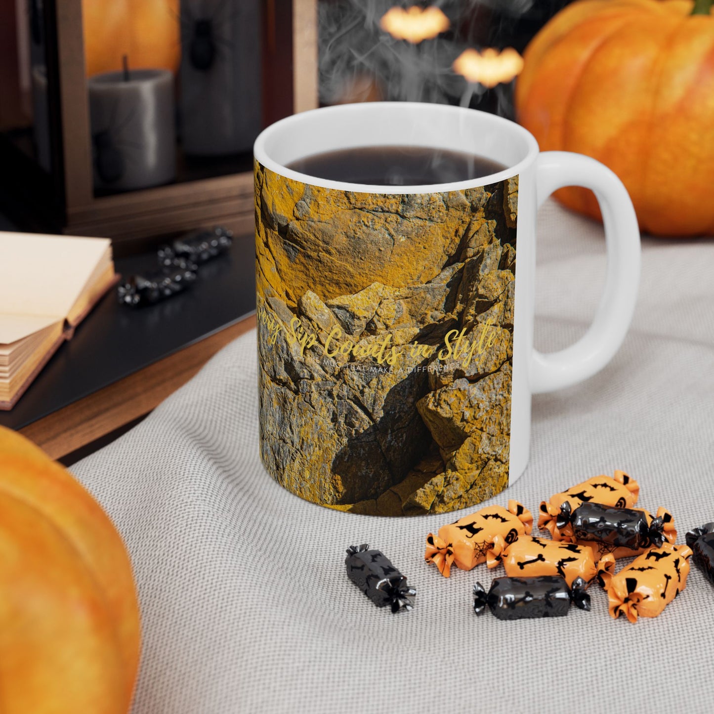 Ceramic Mug (11oz, 15oz)_ N2 Series SPW CM11, 15OZ PT2WW002_ Limited Edition Ceramic Masterpiece by WesternWaves: