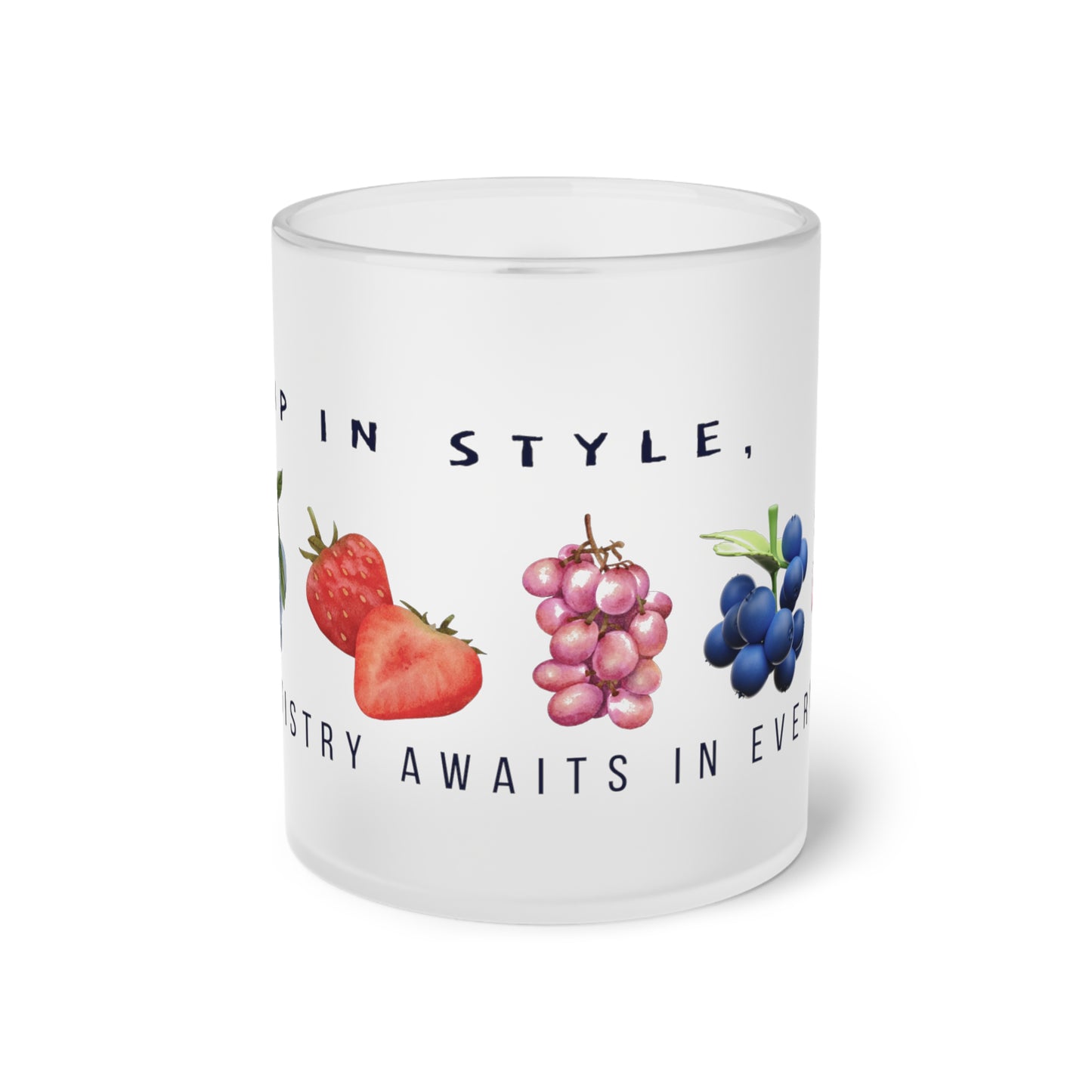 Frosted Glass Mug_ N Series SPW FGM PT2WW008_ Limited Edition product by WesternWaves