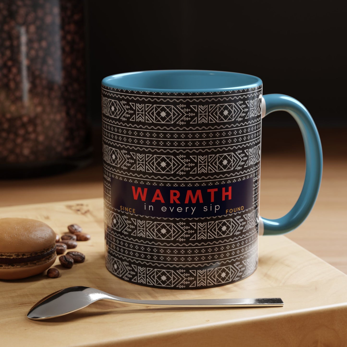 Accent Coffee Mug 11, 15oz_ N2 Series SPW ACM11OZ PT2WW007_ Vibrant Limited Edition Design by WesternWawes: