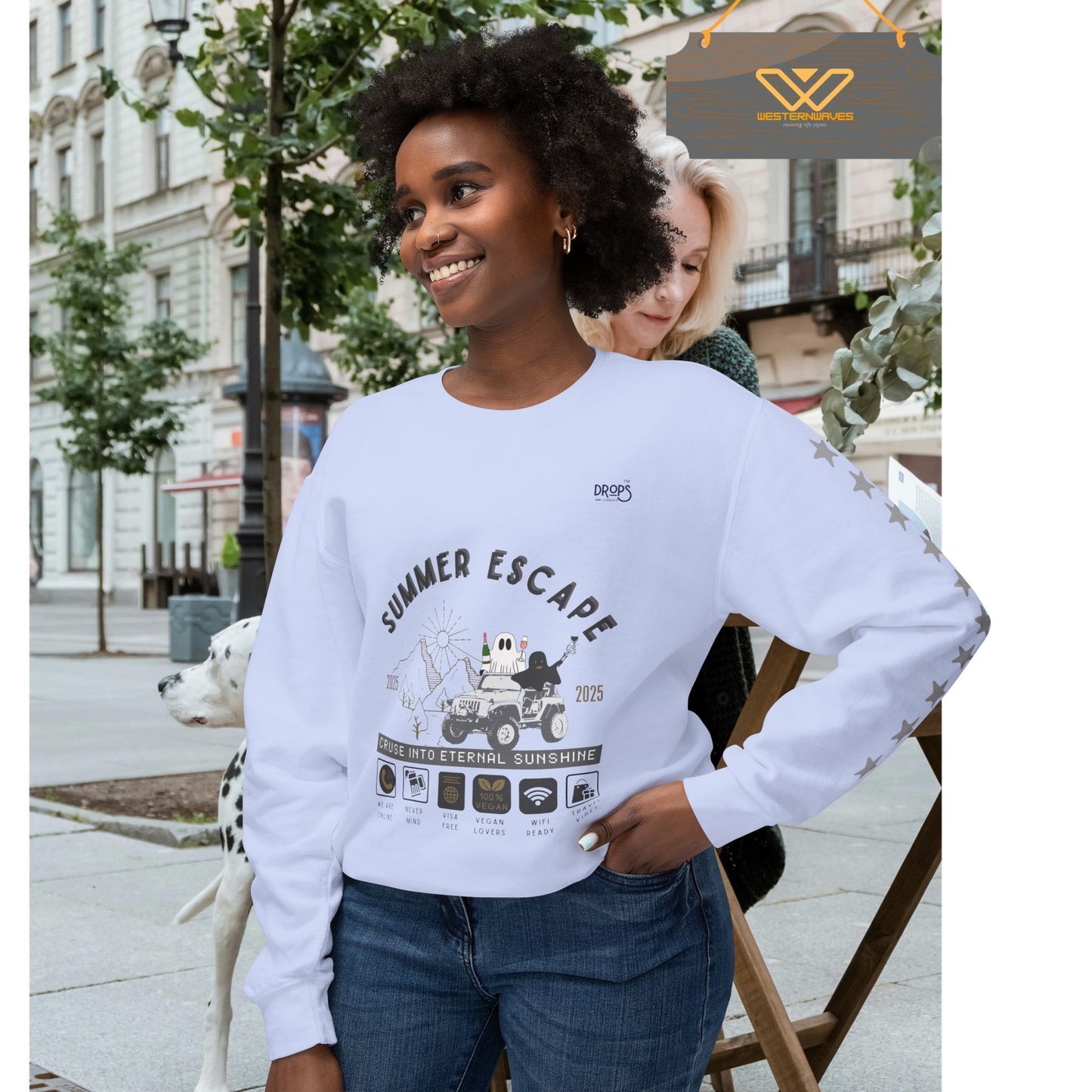 Unisex Summer Escape Crewneck Sweatshirt - Cruise into Eternal Sunshine_ 10 May 2025_ 001