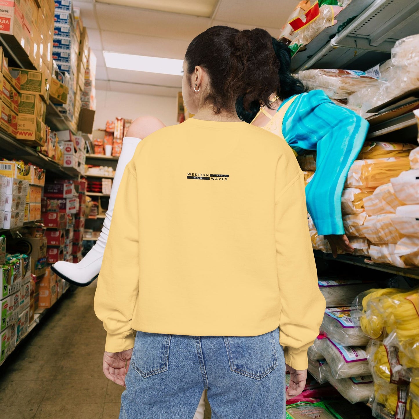 Unisex Garment-dyed Sweatshirt_ Series UWD 063_  Limited Edition Cozy Apparel for Adventurers by WesternWaves: