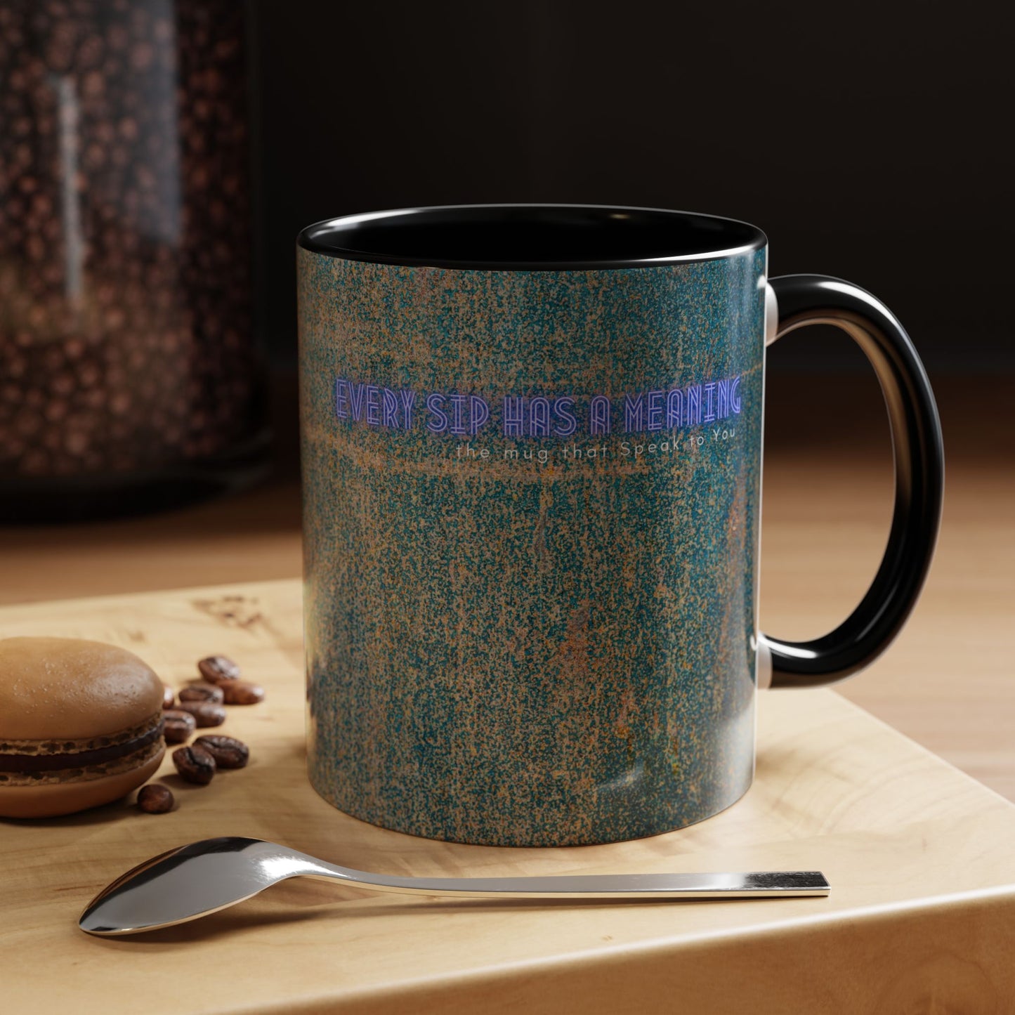 Accent Coffee Mug 11, 15oz_ N2 Series SPW ACM11OZ PT2WW008_ Vibrant Limited Edition Design by WesternWawes: