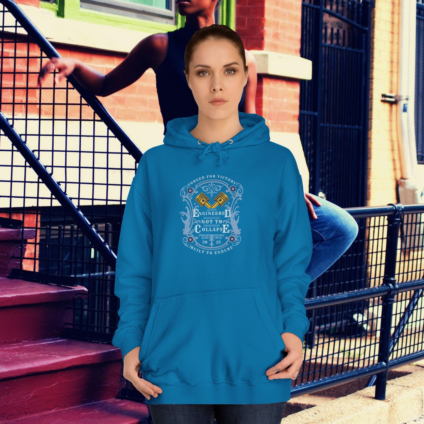 Unisex College Hoodie_  N2 Series SPW USCH PT2WW004_ Limited Edition Timeless Unisex Design by WesternWaves: