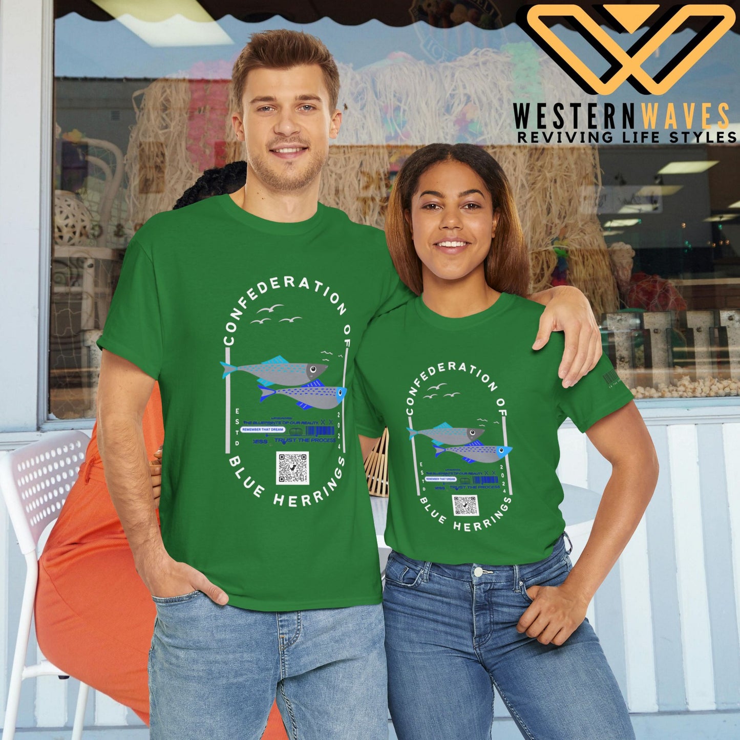 Unisex Heavy Cotton Tee_ Crafted from premium 100% cotton_ N2 Series SPW UHCT PT2WW003A_ Limited Edition Maximum Comfort  by WesternWaves: