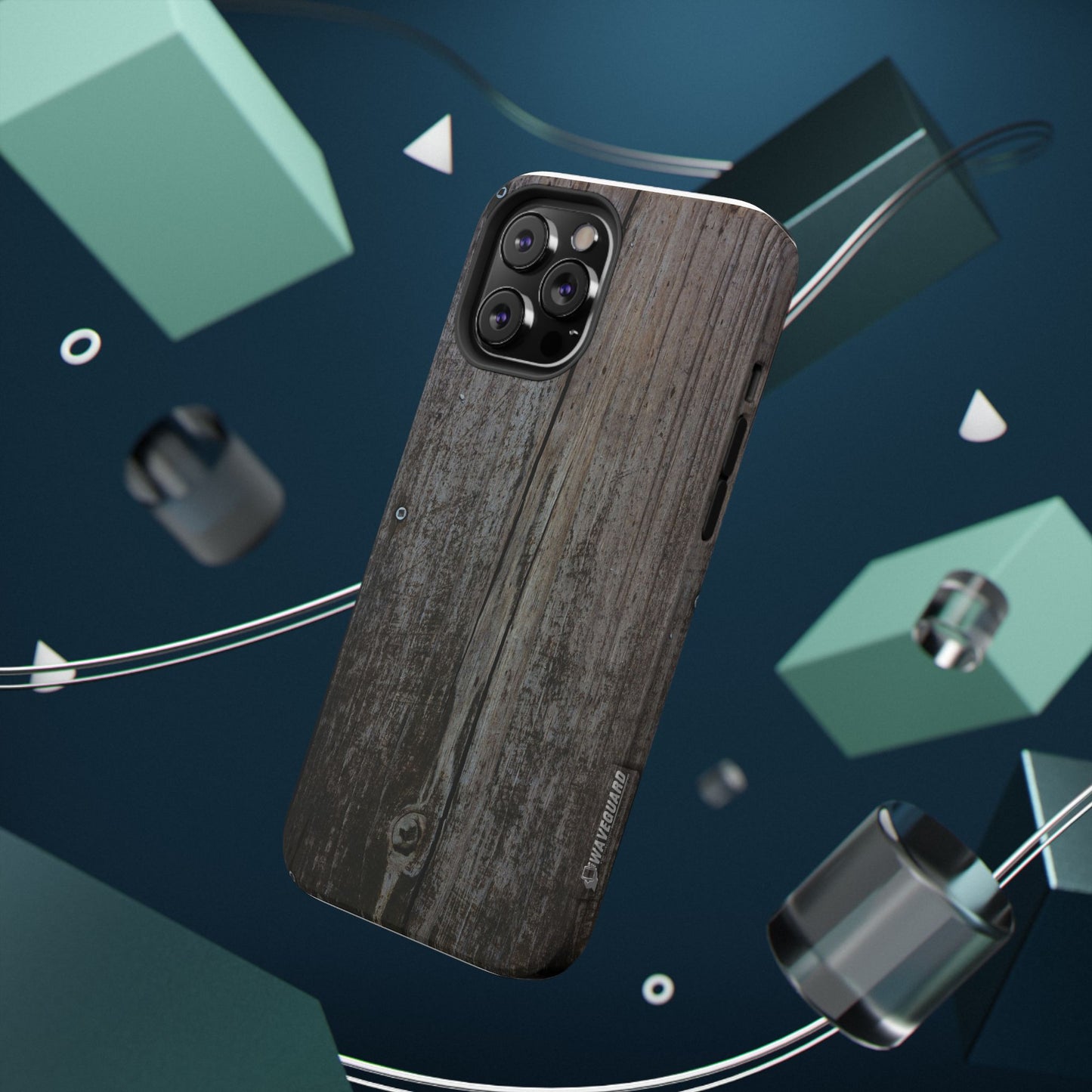 Impact-Resistant Tough Cases_ iPhone Case_ Series N8+ TCPCASE PT2WW006_ Limited Edition  Wooden Grain Phone Case for iPhones by WesternWaves: