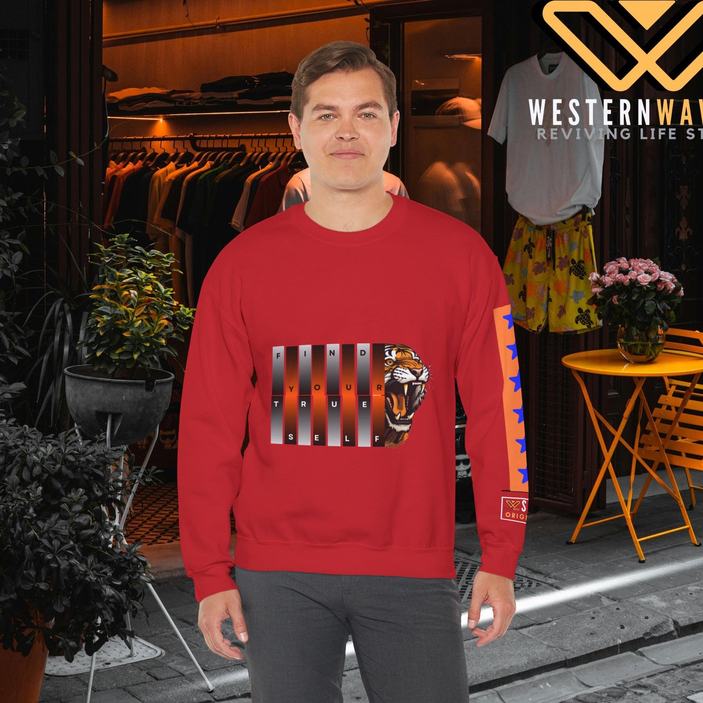 Unisex Heavy Blend™ Crewneck Sweatshirt_ N2 Series SPW UHBCSS PT2WW011_ Limited Edition Pure Luxury  By WesternWaves: