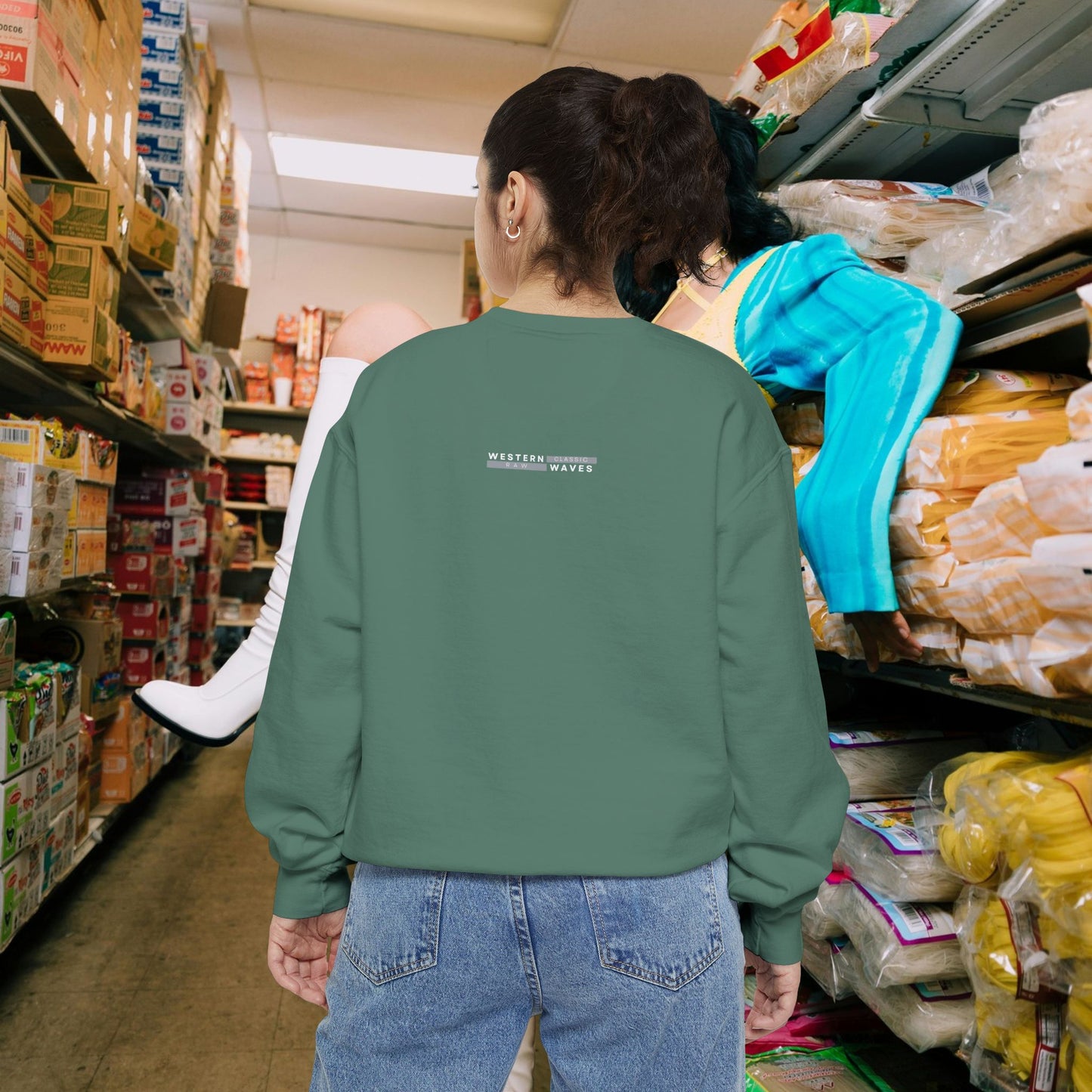 Unisex Garment-dyed Sweatshirt_ Series UWD 063_  Limited Edition Cozy Apparel for Adventurers by WesternWaves: