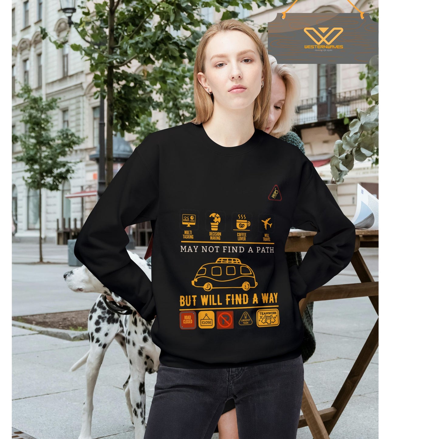 Inspirational Travel Crewneck Sweatshirt - 'May Not Find a Path, But Will Find a Way'_ 02 May 2025_ 001