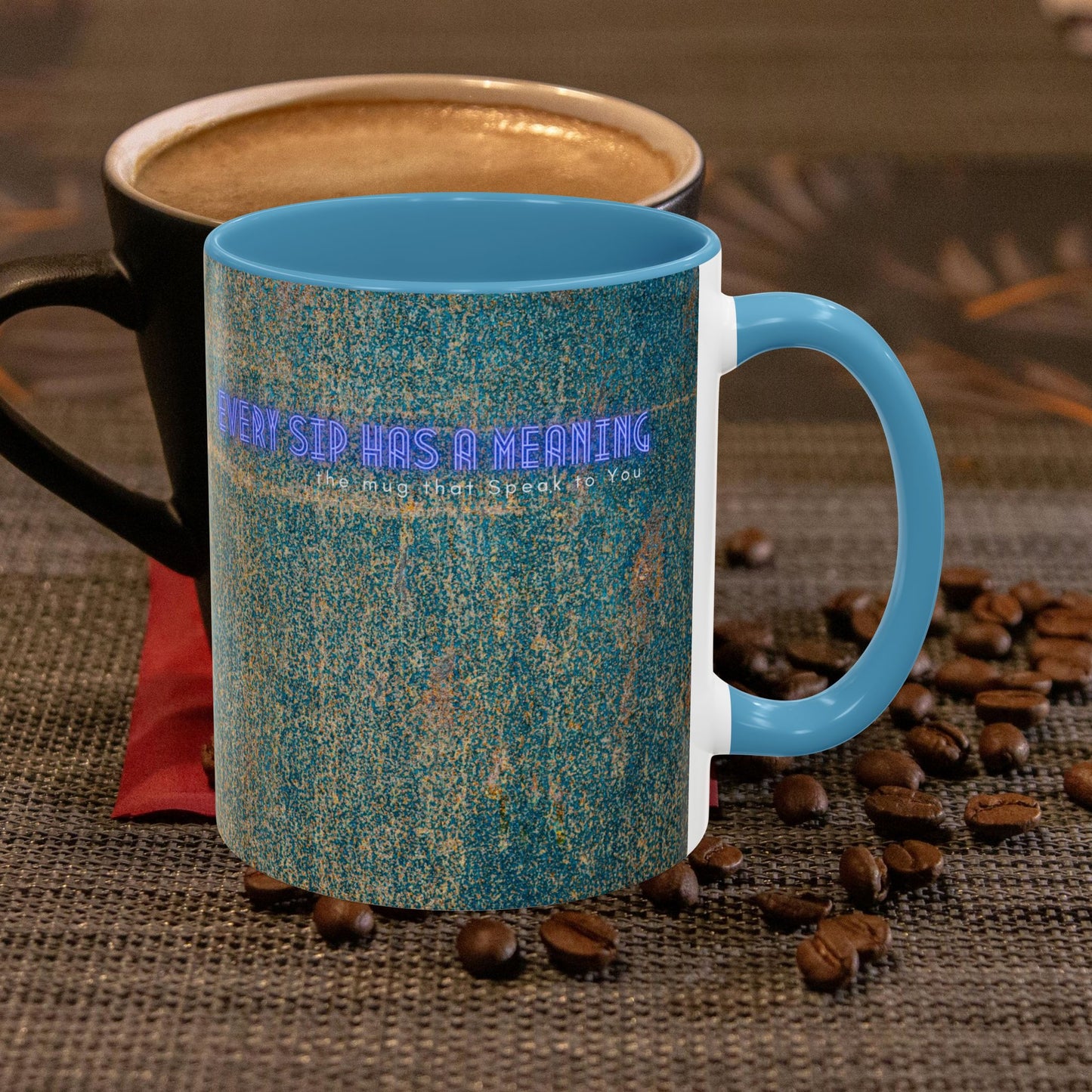 Accent Coffee Mug 11, 15oz_ N2 Series SPW ACM11OZ PT2WW008_ Vibrant Limited Edition Design by WesternWawes: