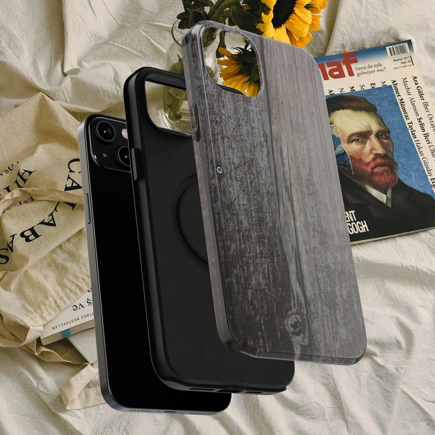 Impact-Resistant Tough Cases_ iPhone Case_ Series N8+ TCPCASE PT2WW006_ Limited Edition  Wooden Grain Phone Case for iPhones by WesternWaves: