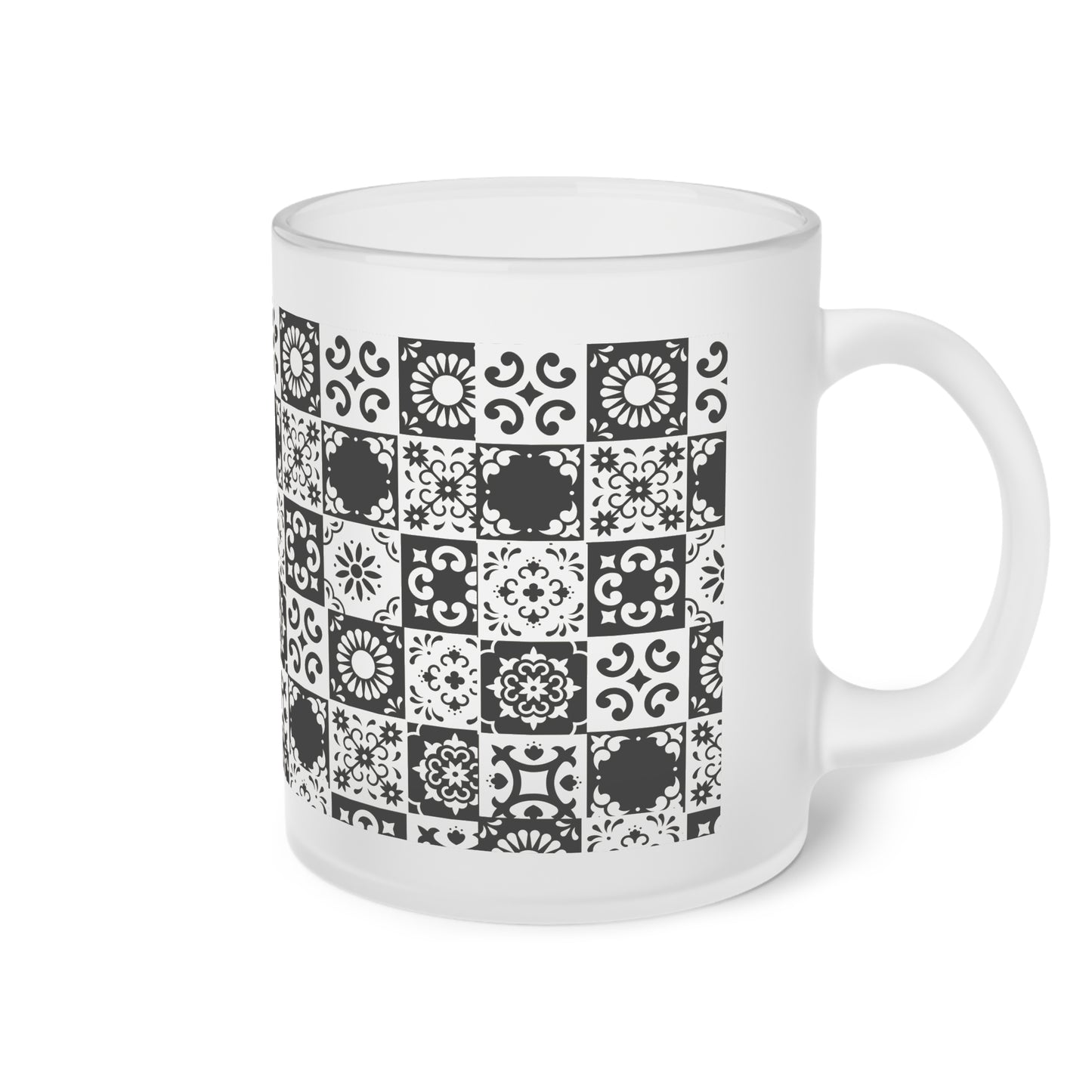 Frosted Glass Mug_ N Series SPW FGM PT2WW012_ Limited Edition product by WesternWaves