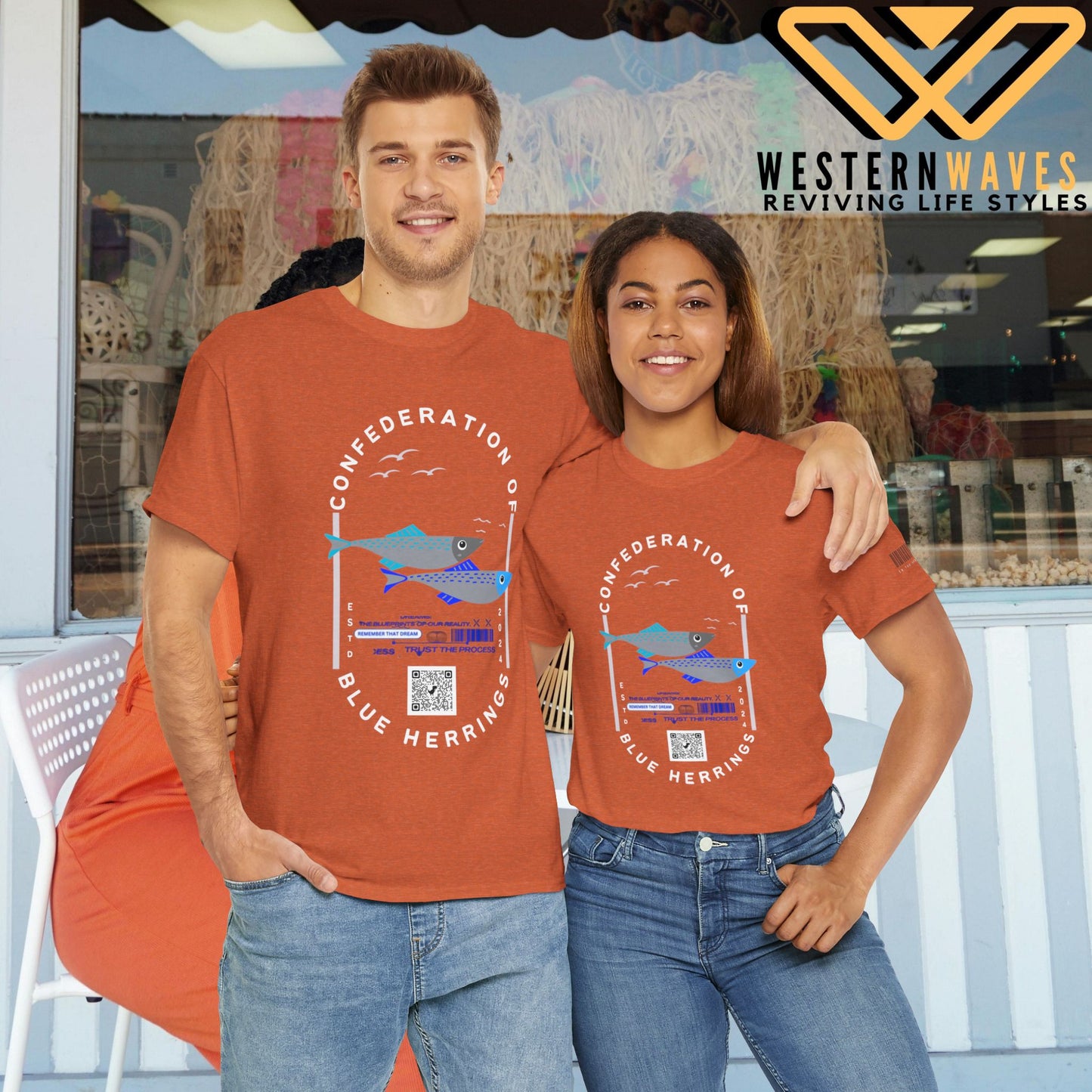 Unisex Heavy Cotton Tee_ Crafted from premium 100% cotton_ N2 Series SPW UHCT PT2WW003A_ Limited Edition Maximum Comfort  by WesternWaves: