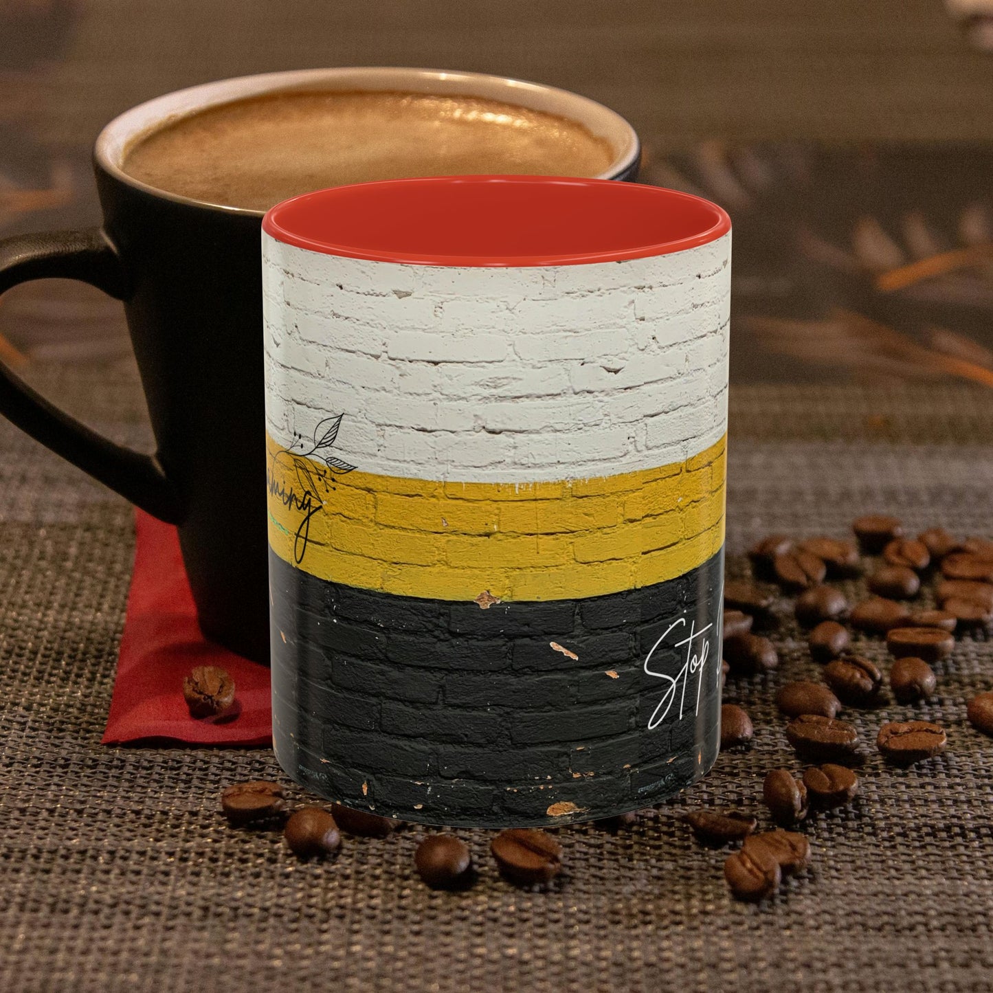 Accent Coffee Mug 11, 15oz_ N2 Series SPW ACM11OZ PT2WW012_ Limited Edition Perfect Blend of Style by WesternWaves: