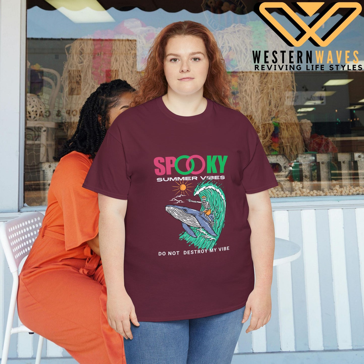 Unisex Heavy Cotton Tee_ Crafted from premium 100% cotton_ N2 Series SPW UHCT PT2WV009_ Limited Edition Epitome of Comfort & Durability by WesternWaves: