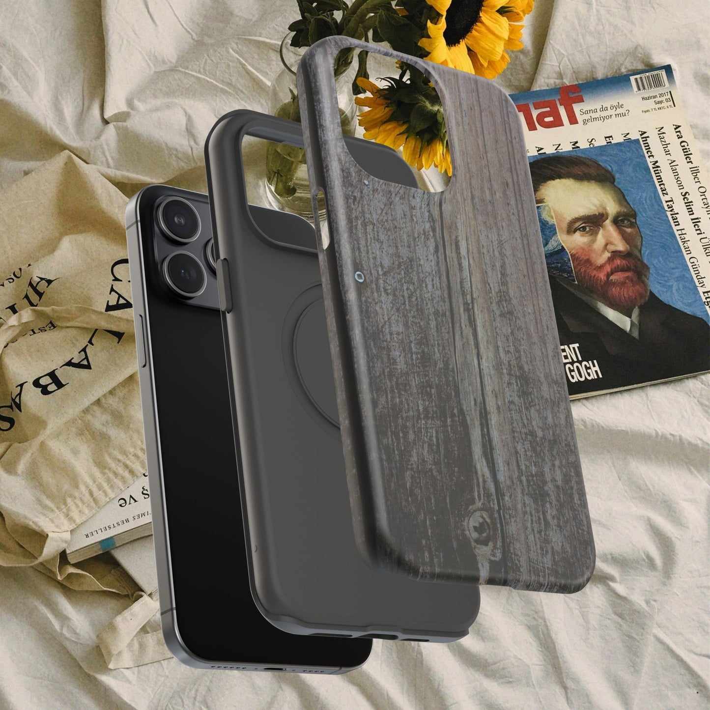 Impact-Resistant Tough Cases_ iPhone Case_ Series N8+ TCPCASE PT2WW006_ Limited Edition  Wooden Grain Phone Case for iPhones by WesternWaves: