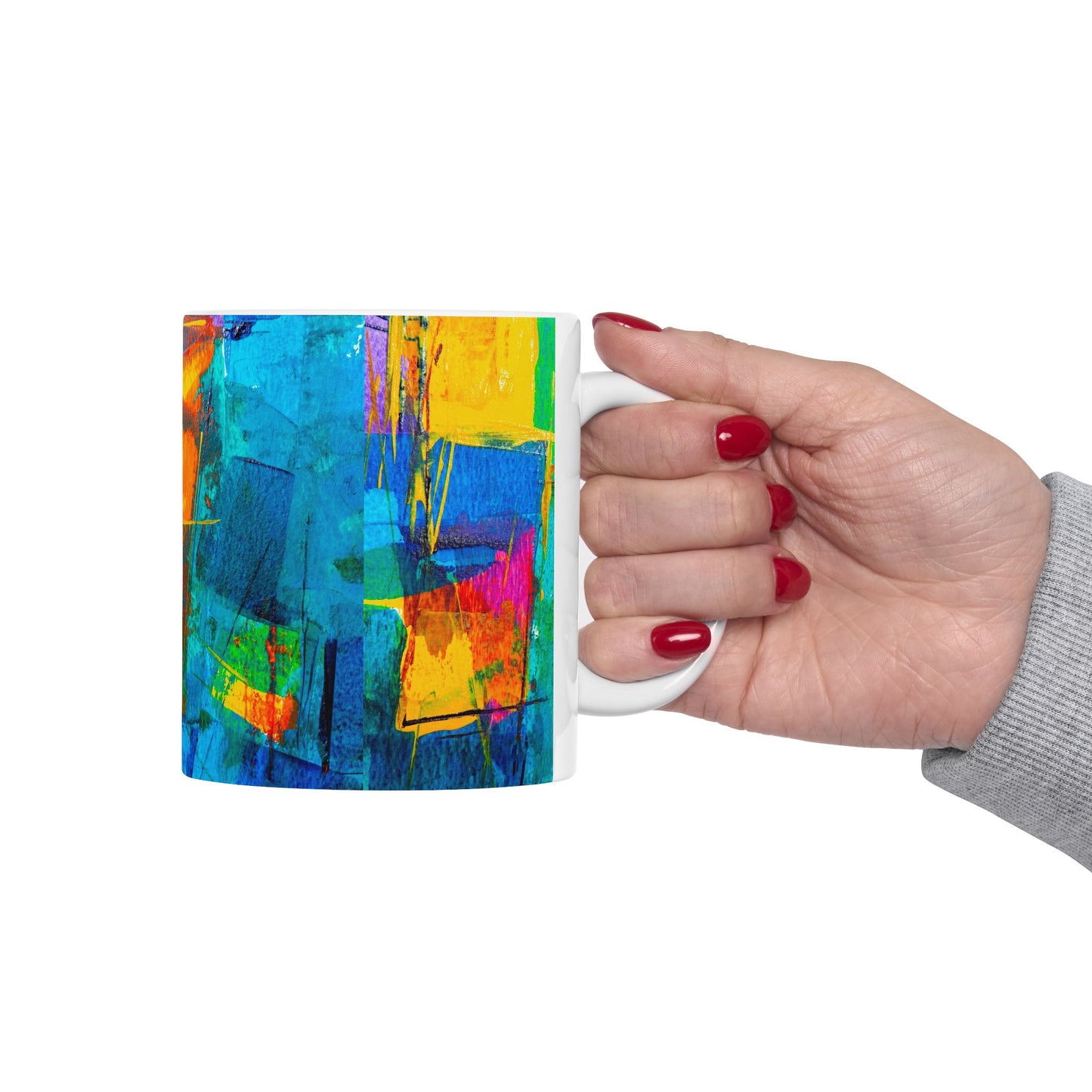 Ceramic Mug, (11oz, 15oz)_ N2+ Series CM10OZ&15OZ PT2WW003_ Limited Edition by WesternWaves: