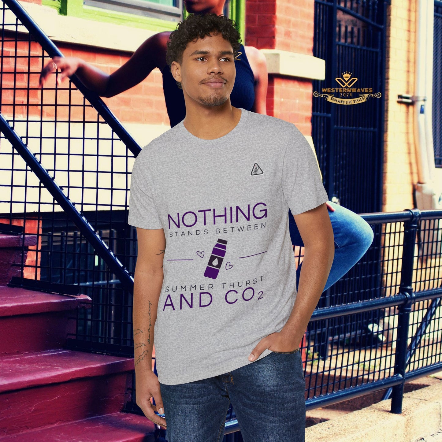 Eco-Friendly Unisex T-Shirt_ N7* Series ECOFUSTS PT2WW001_ Limited Edition Eco-Friendly T-Shirt by WesternWaves: