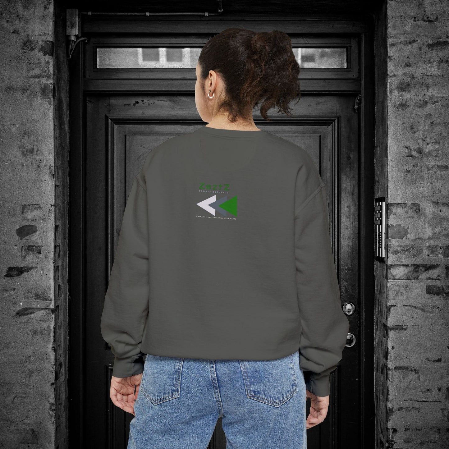 Unisex Garment-Dyed Sweatshirt_ N2 Series SPW USGDSS PT2WW001_ Limited Edition Masterpiece of ‘ZeztZ’ Sports Brand Luxury & Casual Comfort by WesternWaves: