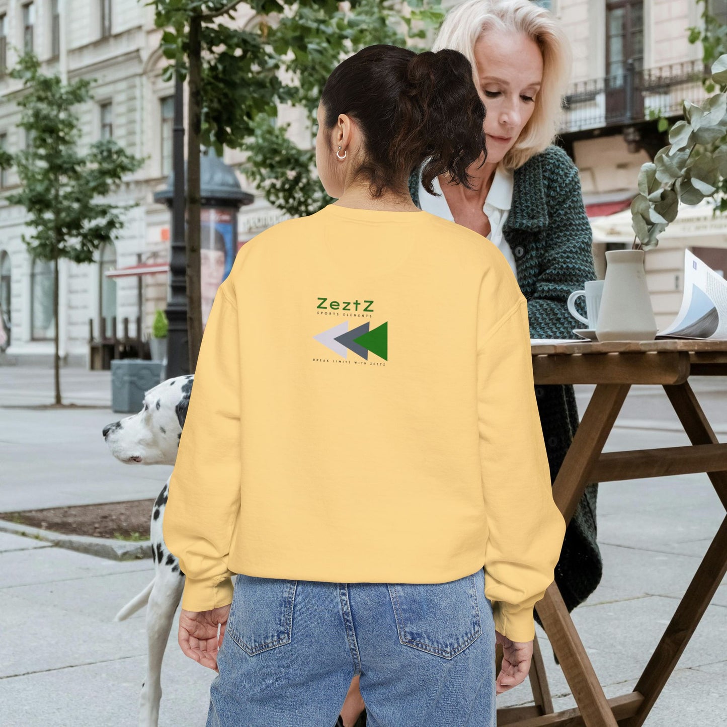 Unisex Garment-Dyed Sweatshirt_ N2 Series SPW USGDSS PT2WW002_ Limited Edition Masterpiece of ‘ZeztZ’ Sports Brand _ Luxury & Casual Comfort by WesternWaves: