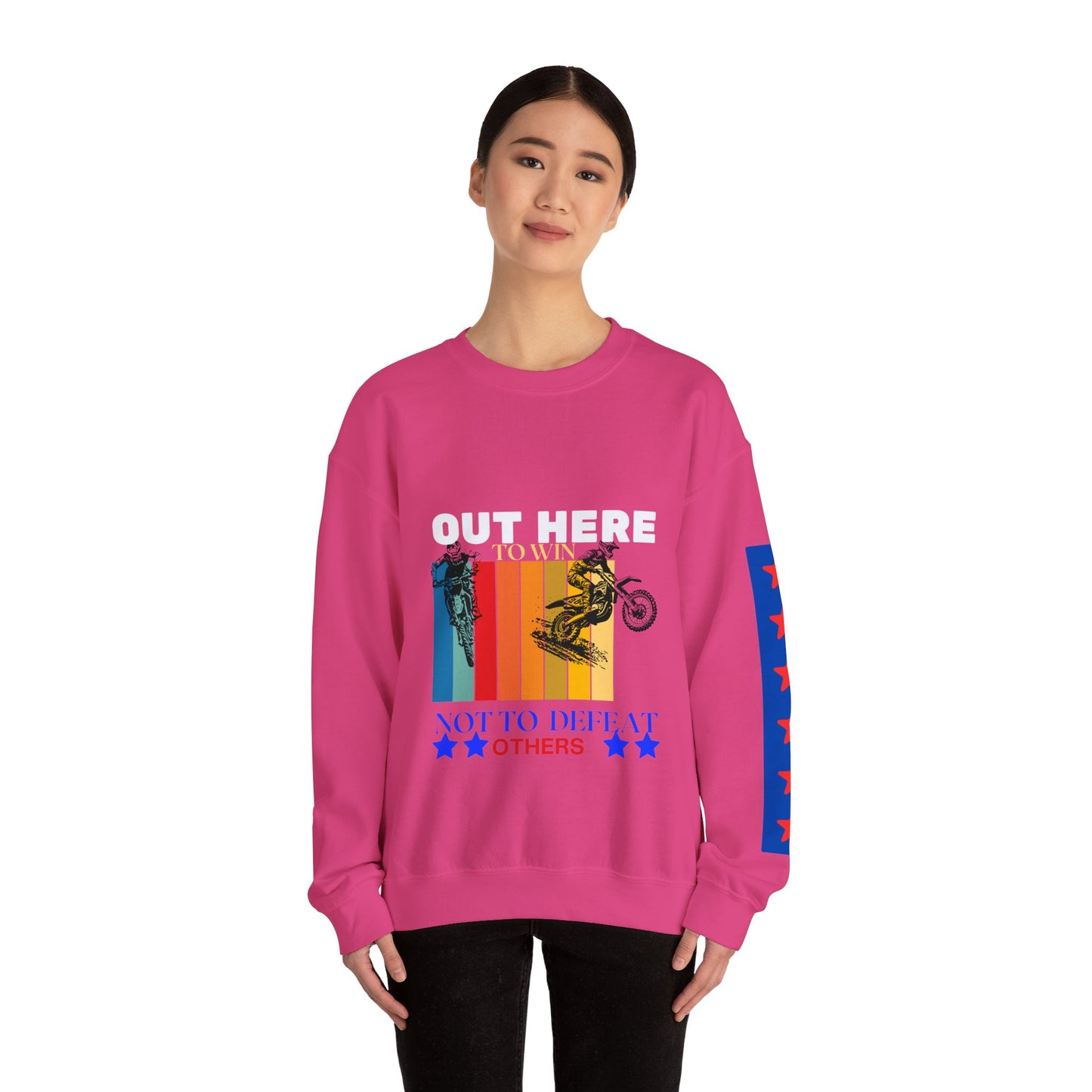 Unisex Heavy Blend™ Crewneck Sweatshirt_ N2 Sports Series SPW UHBCSS PT2WW004_ Limited Edition ‘Zeztz’ Brand Sports Elementz by WesternWaves: