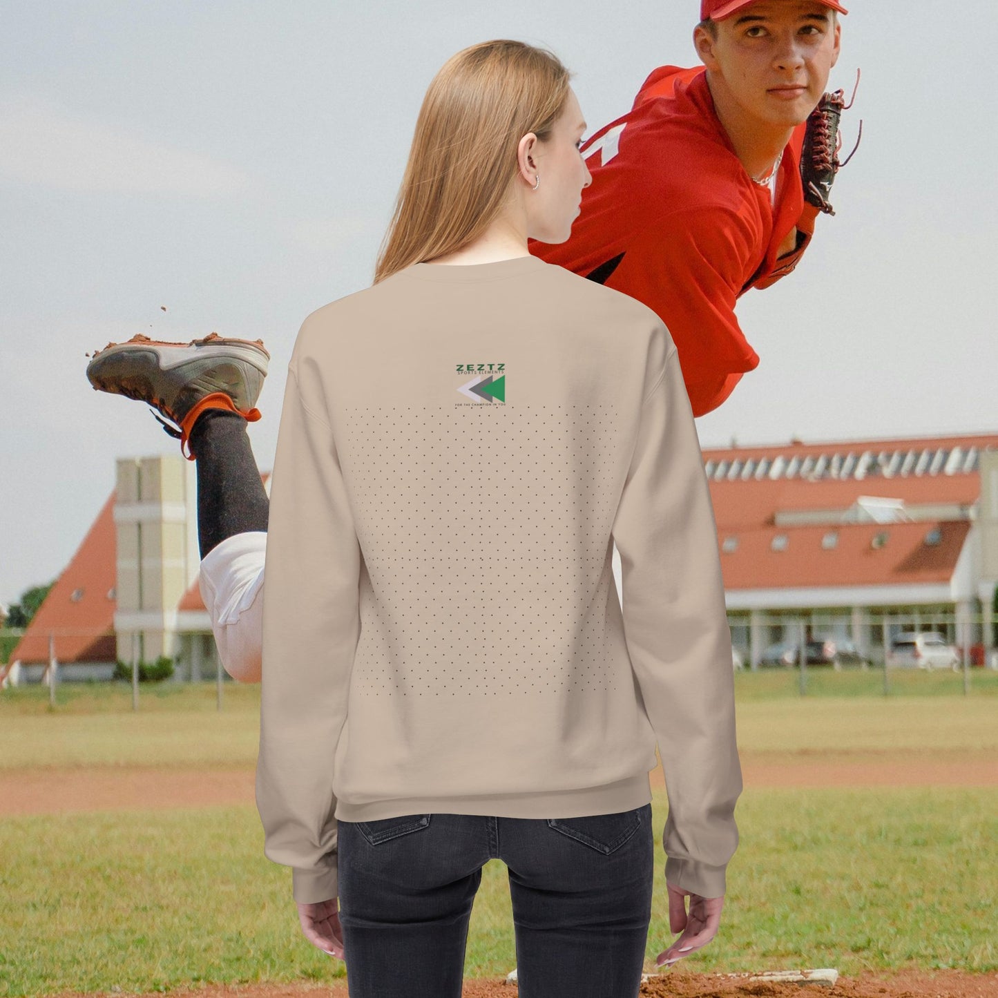 Unisex Midweight Softstyle Fleece Crewneck Sweatshirt_ N2 Series USMWSSFCNSS PT2WW001_ ‘ZeztZ’ Brand Limited Edition Statement of Style & Sustainability by WesternWaves: