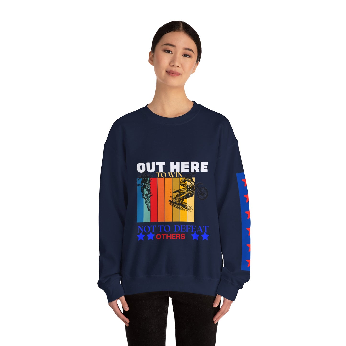 Unisex Heavy Blend™ Crewneck Sweatshirt_ N2 Sports Series SPW UHBCSS PT2WW004_ Limited Edition ‘Zeztz’ Brand Sports Elementz by WesternWaves: