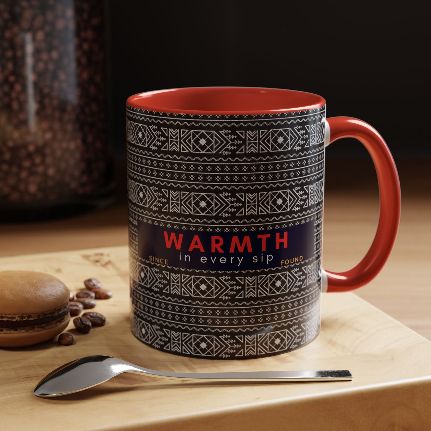 Accent Coffee Mug 11, 15oz_ N2 Series SPW ACM11OZ PT2WW007_ Vibrant Limited Edition Design by WesternWawes: