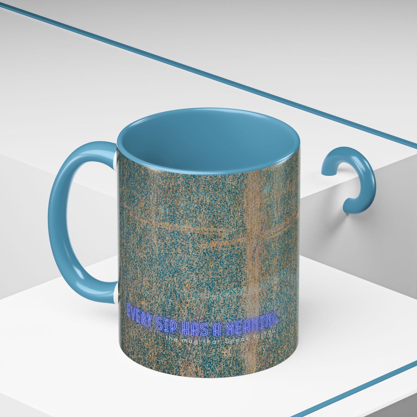 Accent Coffee Mug 11, 15oz_ N2 Series SPW ACM11OZ PT2WW008_ Vibrant Limited Edition Design by WesternWawes: