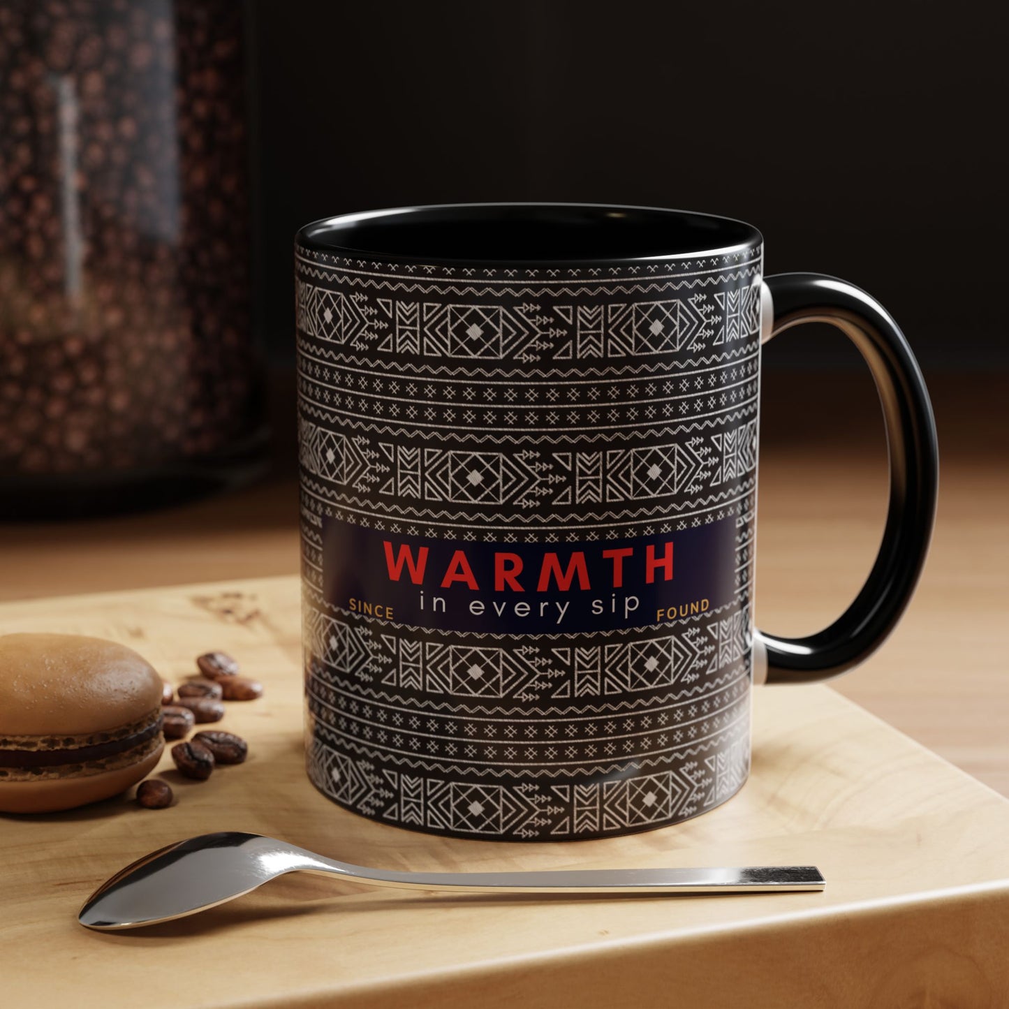 Accent Coffee Mug 11, 15oz_ N2 Series SPW ACM11OZ PT2WW007_ Vibrant Limited Edition Design by WesternWawes: