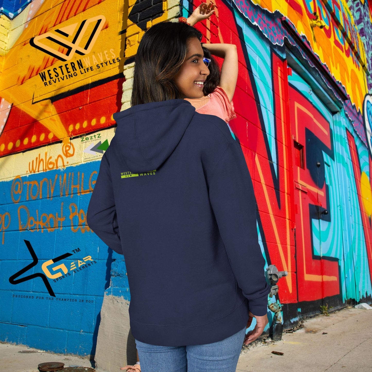 Unisex French Terry hoodie_ N8* Series USFTH PT2WW001_ Limited Edition Everyday Comfort by WesternWaves: