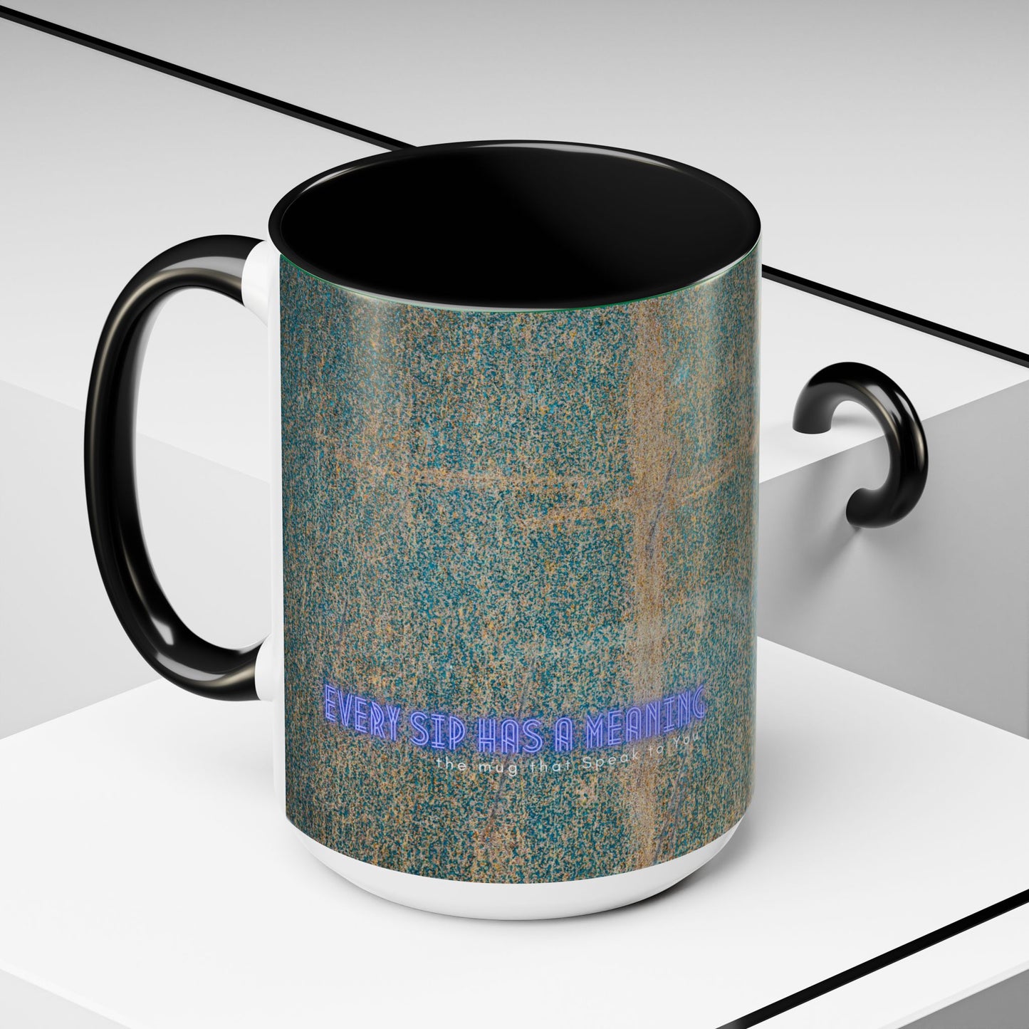 Accent Coffee Mug 11, 15oz_ N2 Series SPW ACM11OZ PT2WW008_ Vibrant Limited Edition Design by WesternWawes: