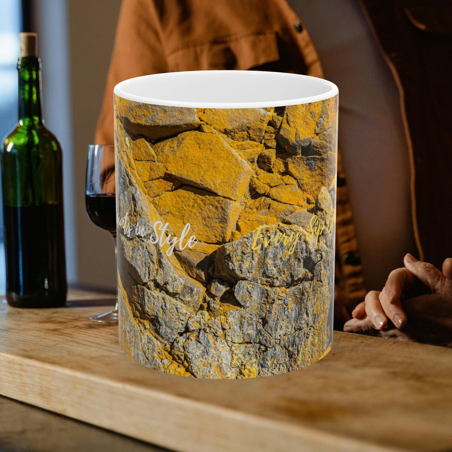 Ceramic Mug (11oz, 15oz)_ N2 Series SPW CM11, 15OZ PT2WW002_ Limited Edition Ceramic Masterpiece by WesternWaves: