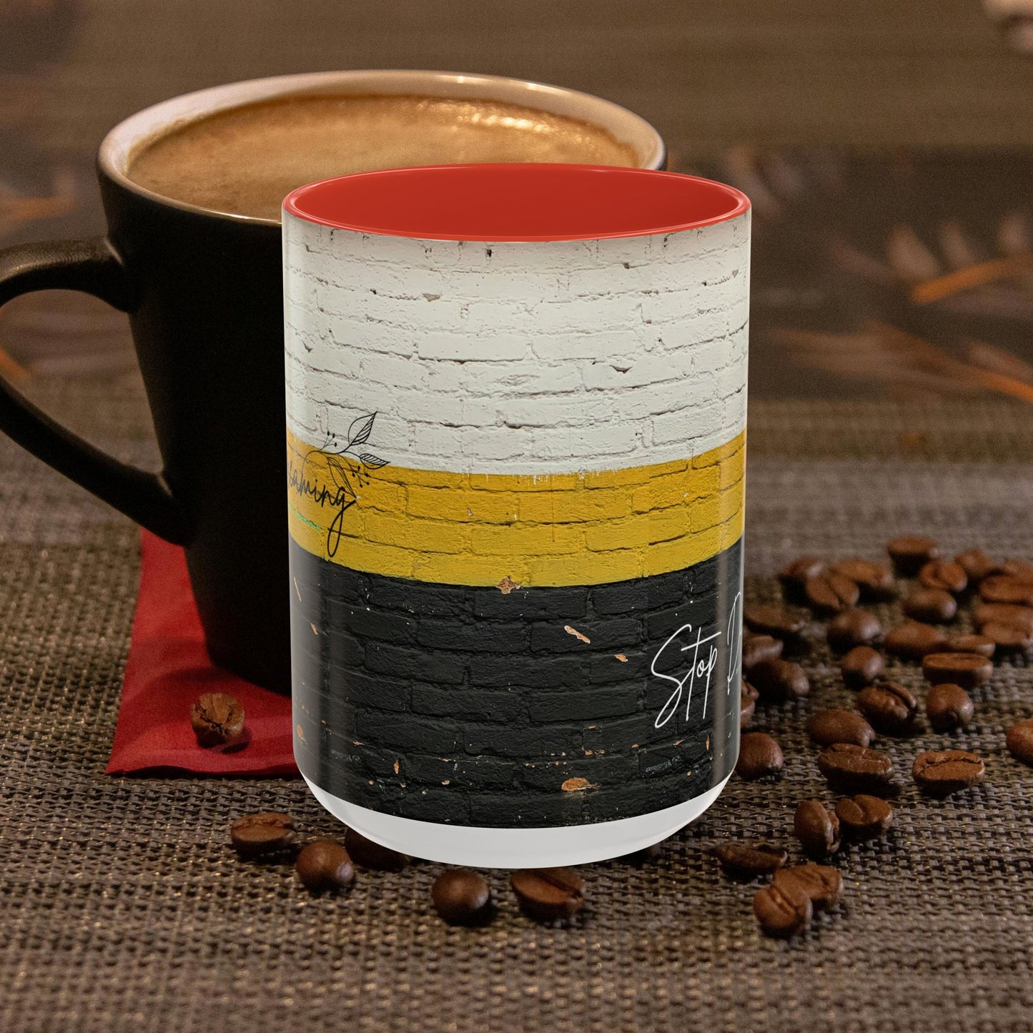 Accent Coffee Mug 11, 15oz_ N2 Series SPW ACM11OZ PT2WW012_ Limited Edition Perfect Blend of Style by WesternWaves: