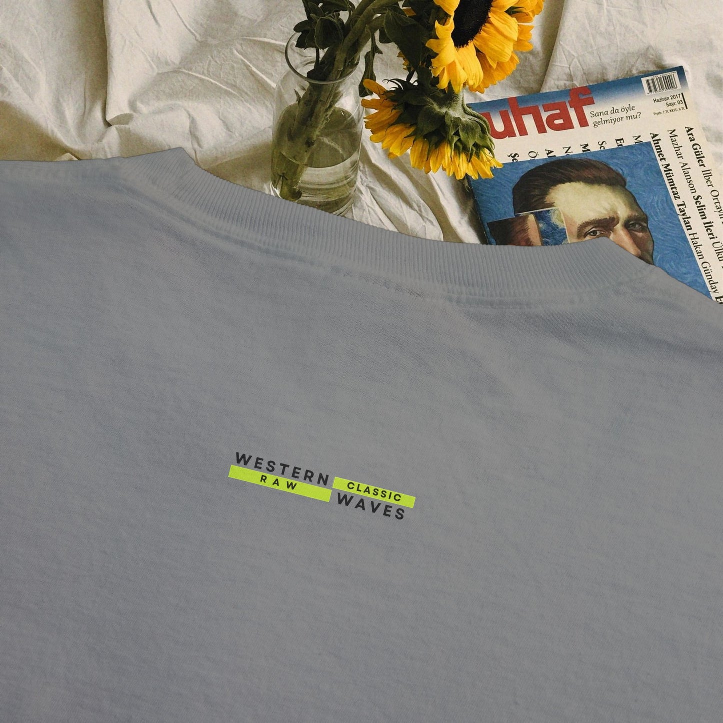 Unisex Garment-Dyed Pocket T-Shirt_ N3+ Series USGDPTS PT2WW001_ Limited Edition Raw Classic by WesternWaves: