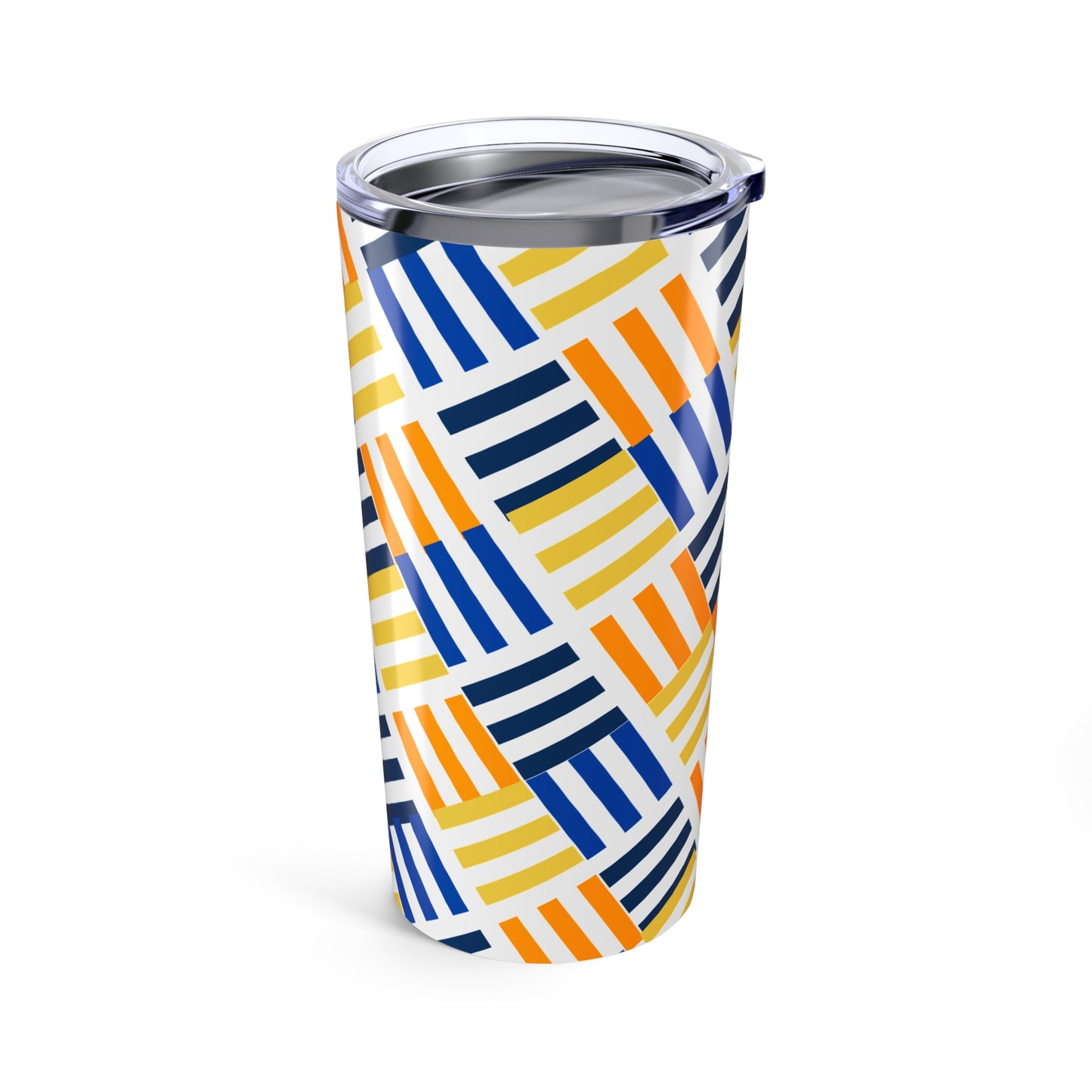 Vibrant Striped 20oz Tumbler - Colorful Travel Mug for Daily Hydration