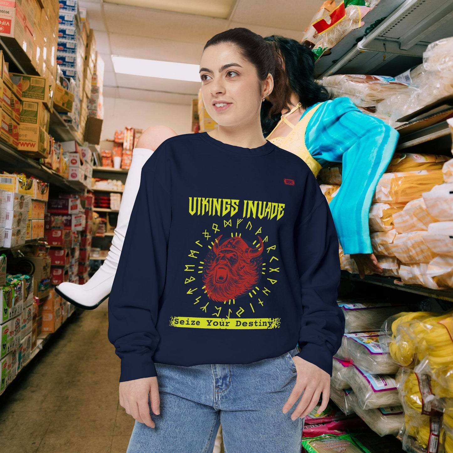 Unisex Garment-dyed Sweatshirt_ Series UWD 063_  Limited Edition Cozy Apparel for Adventurers by WesternWaves: