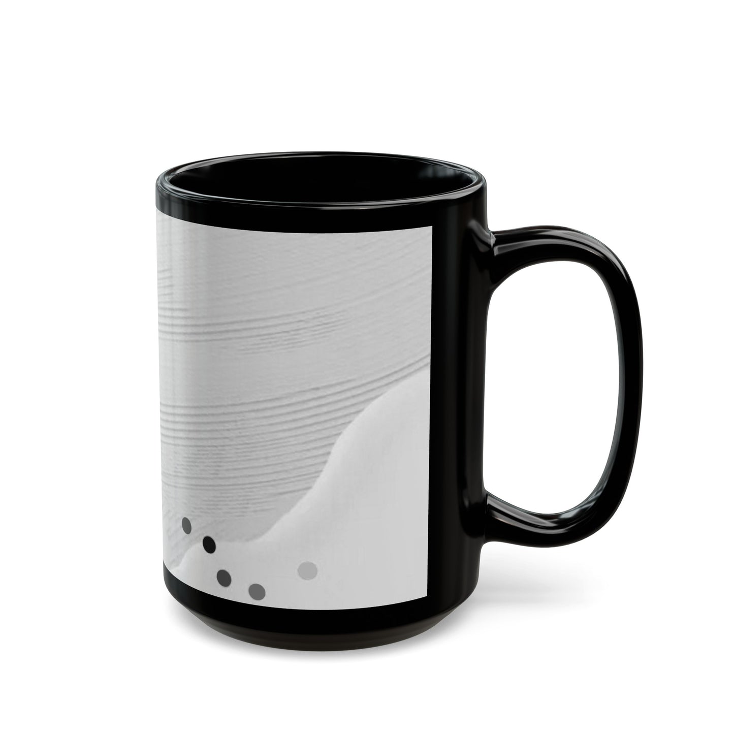 Black Mug (11oz, 15oz)_ N Series SPW CBM PT2WW005_ Limited Edition Black Ceramic Mug by WesternWaves